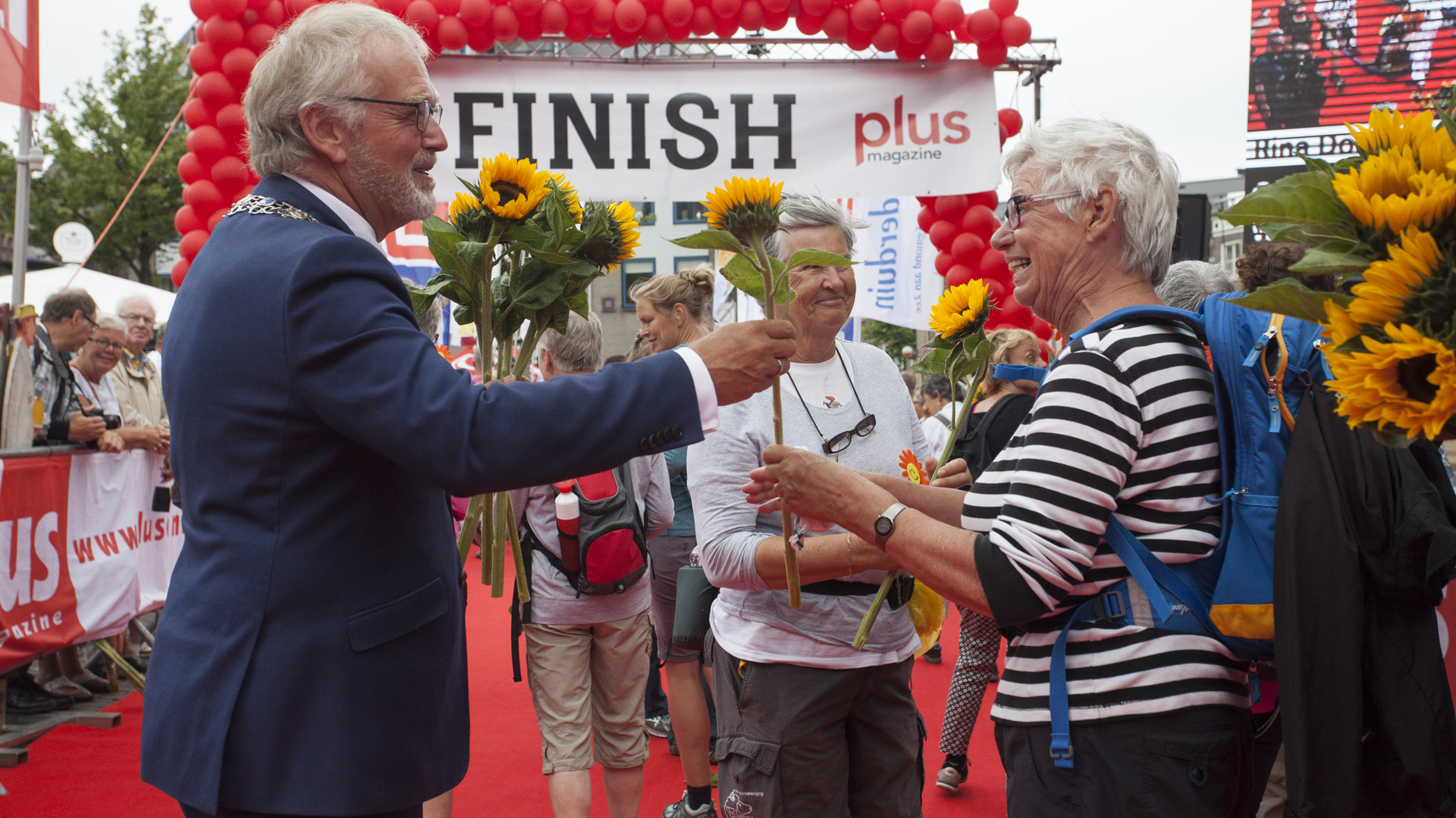 Feestelijk onthaal voor deelnemers Wandel4daagse 2