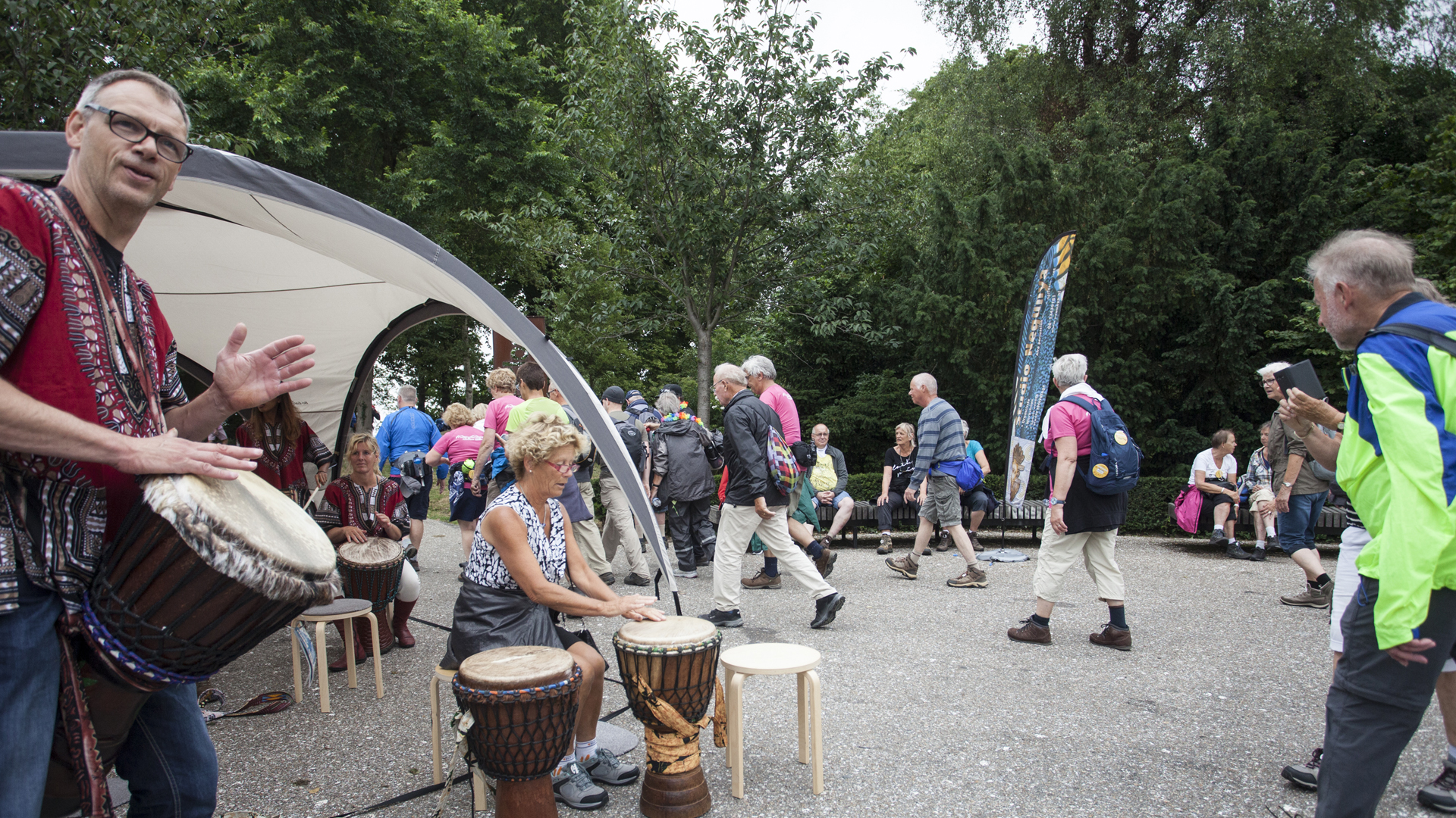 Feestelijk onthaal voor deelnemers Wandel4daagse