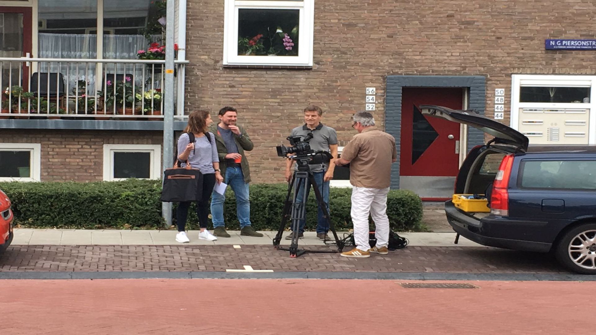 NG. Piersonstraat decor voor TV-opnames Keuringsdienst van Waarde