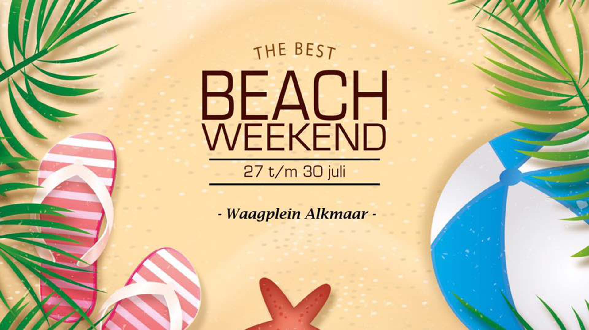 Exotisch Waagplein tijdens lang Beach Weekend