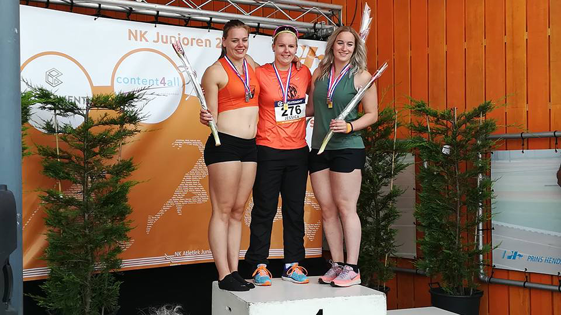 Jessica Schilder Nederlands juniorenkampioene kogelstoten