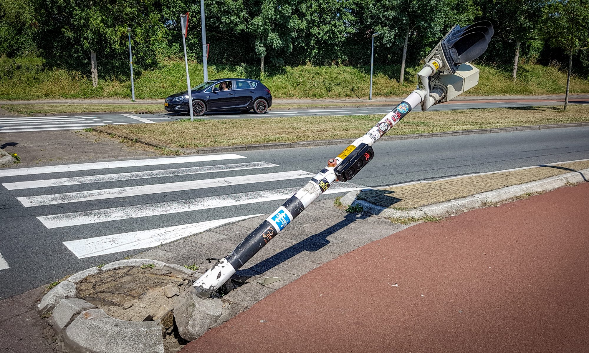 Transportcombinatie versus verkeerslicht; een ongelijke strijd 2