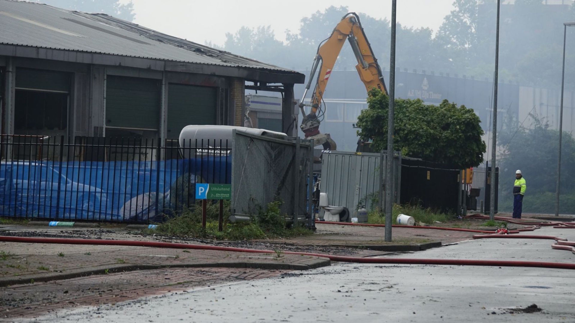 NL-Alert door opnieuw oplaaiende brand Alkmaar 1