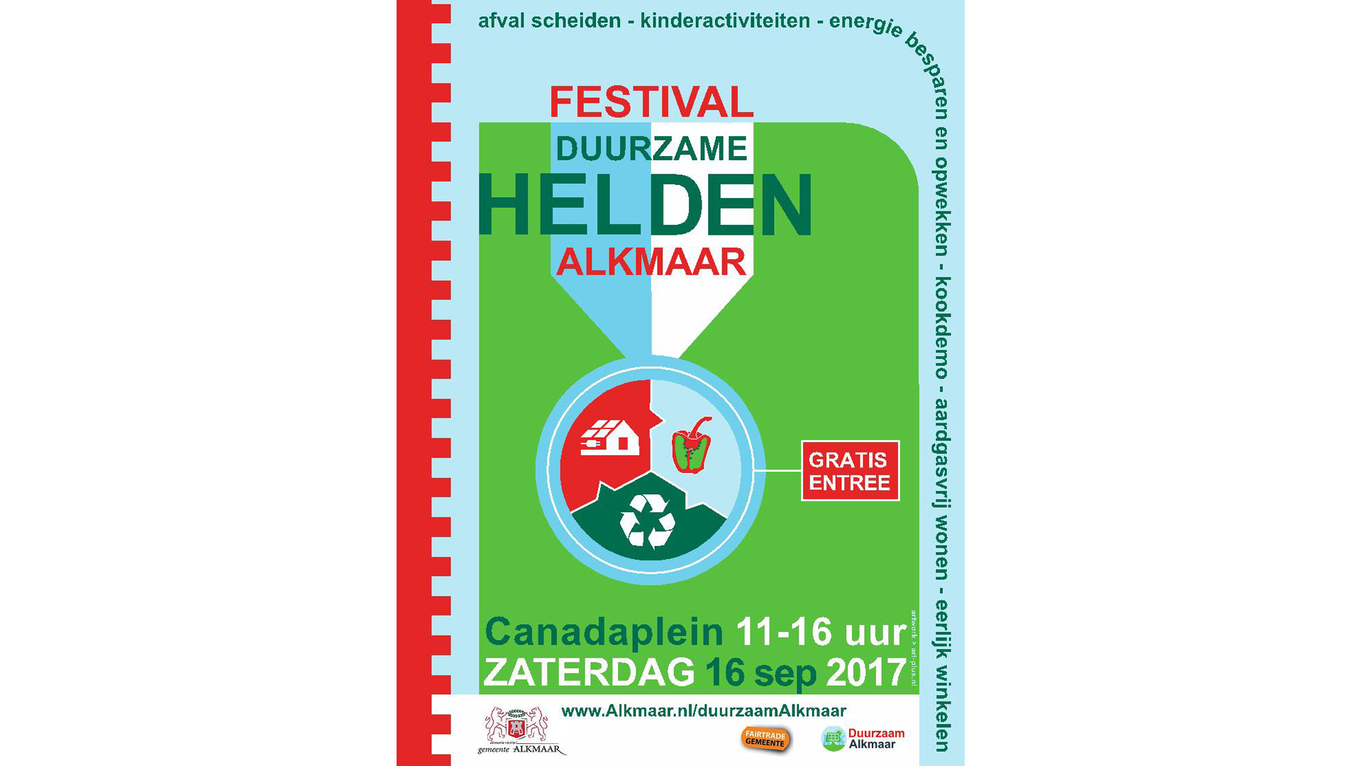 6e Festival Duurzame Helden Alkmaar op Canadaplein