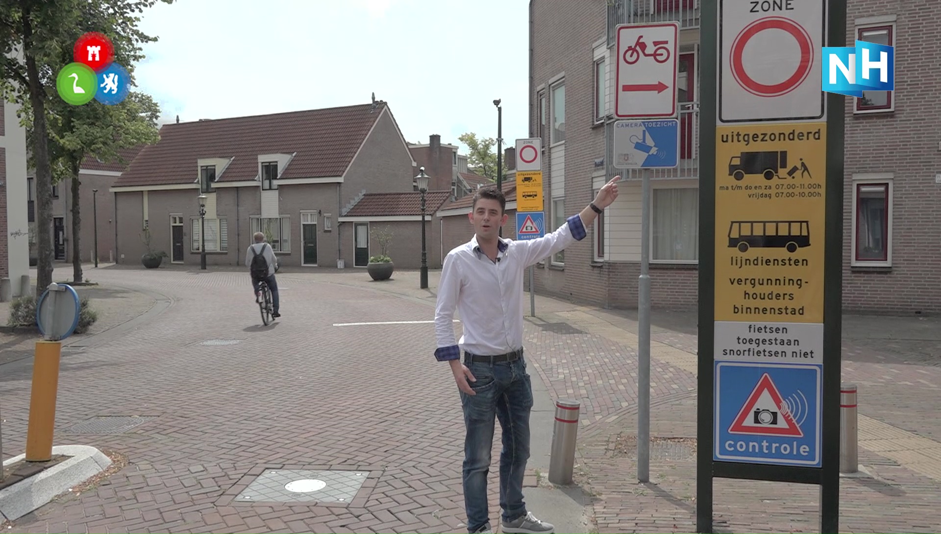 Bonnenregen Alkmaarse binnenstad door "foute en verwarrende verkeersborden" (VIDEO)