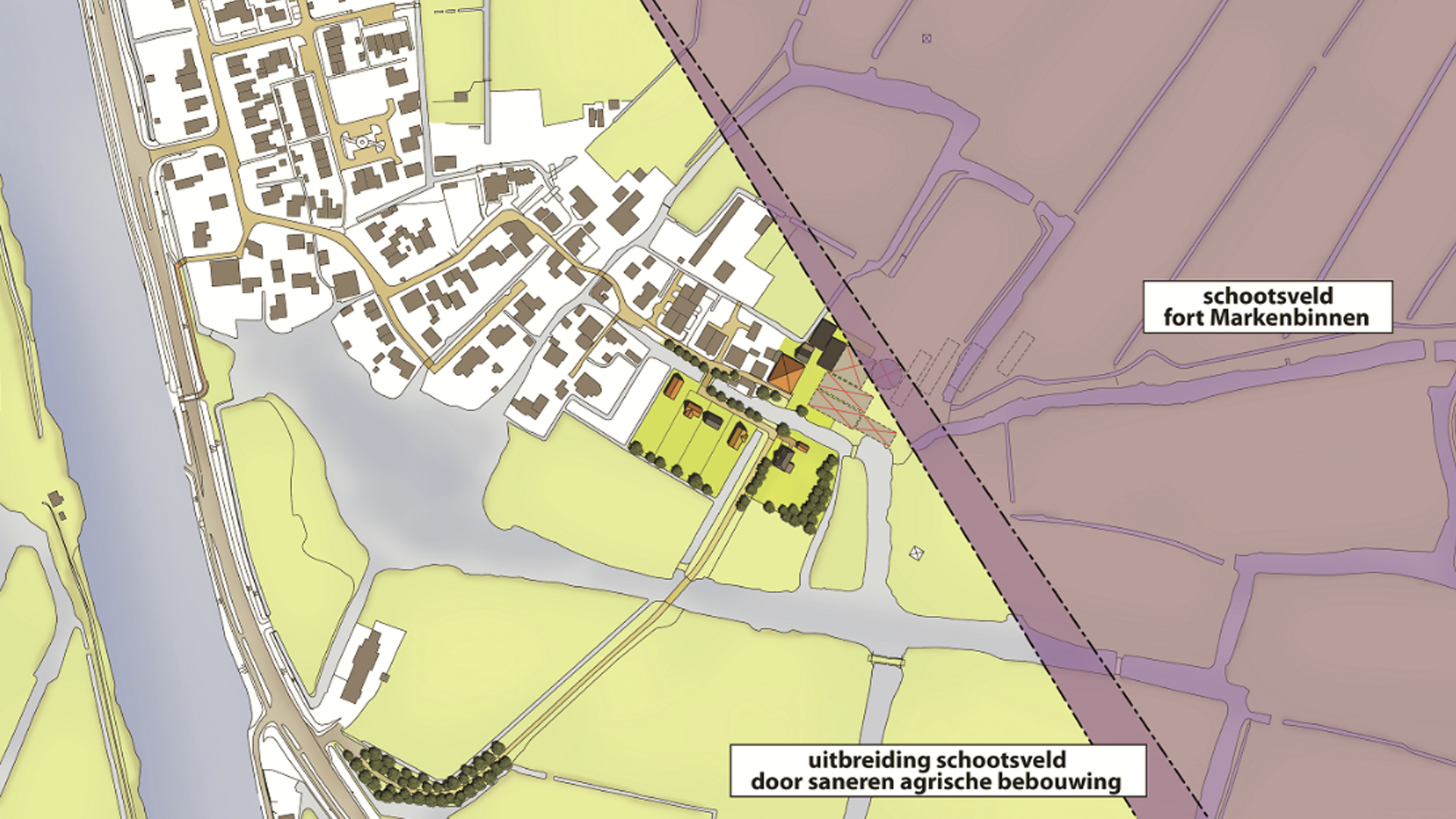 VVD tegen woningbouwplan Dorpsstraat Markenbinnen 1