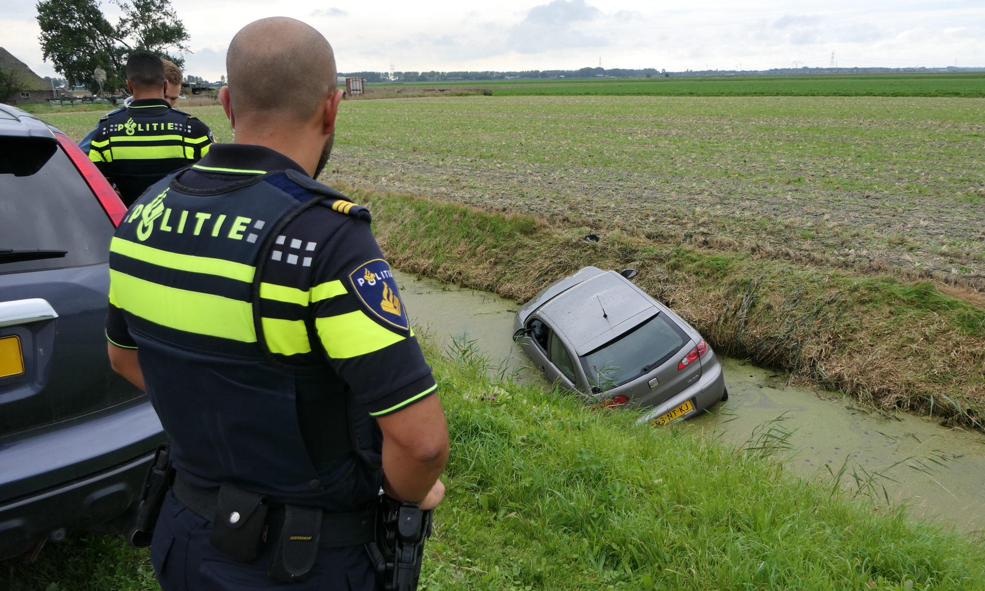 Poging tot inhalen leidt tot 'waterongeval'