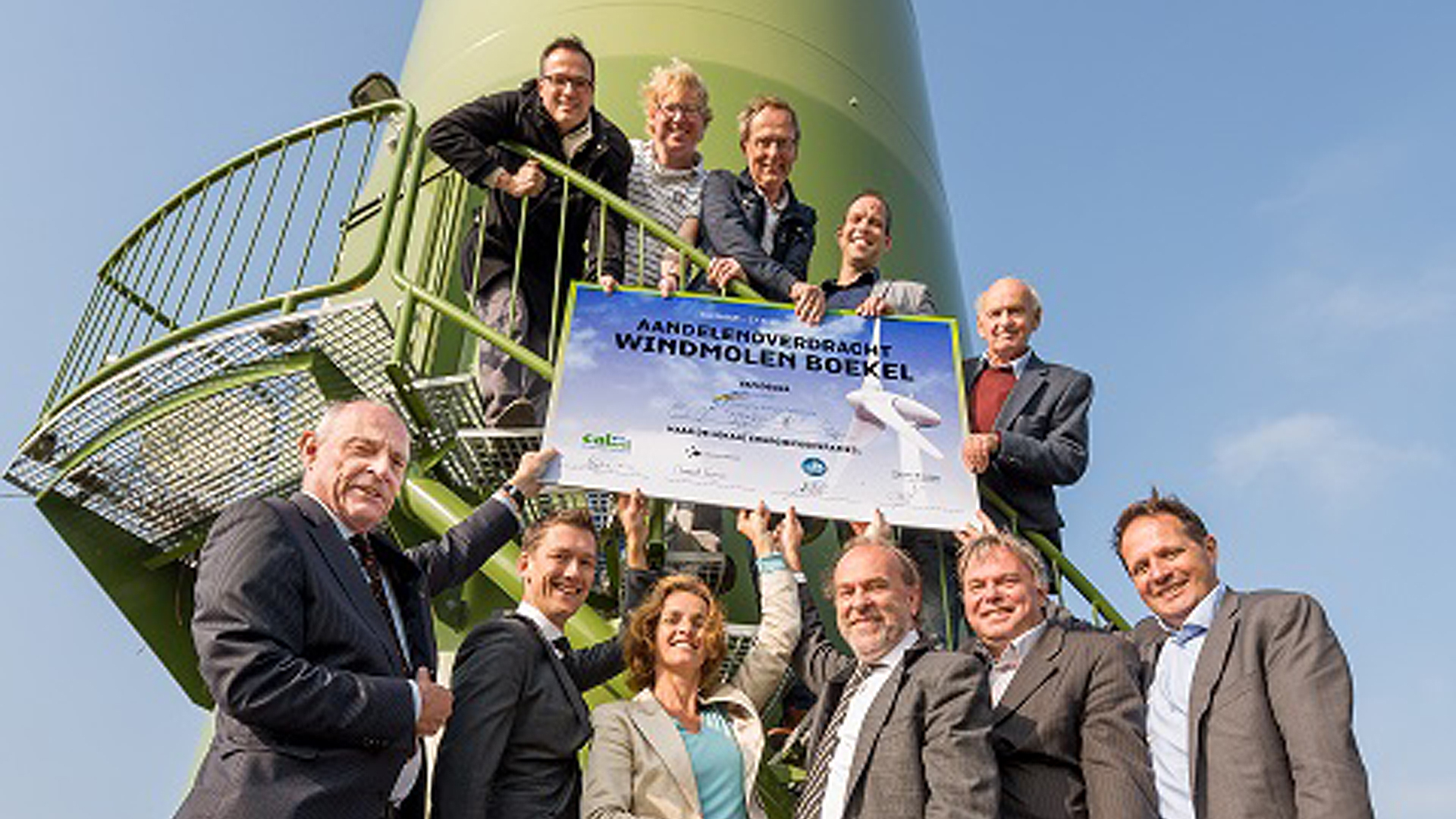 Lokale burgercoöperaties nemen aandelen windmolen Boekel over