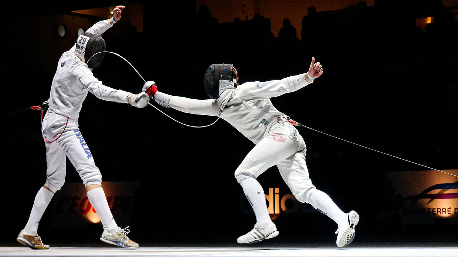 Internationaal schermtoernooi in Sportcomplex De Meent 1