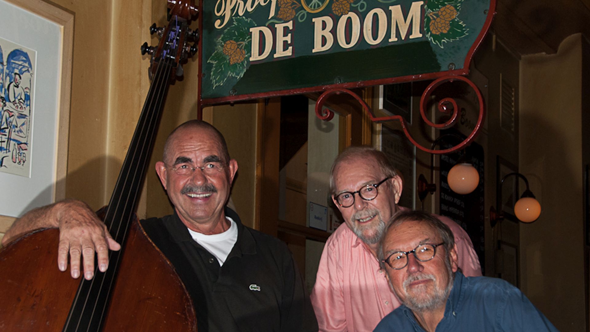 Live Jazz en Session in De Boom met het Walter Mooij Jazz Trio & Friends.   