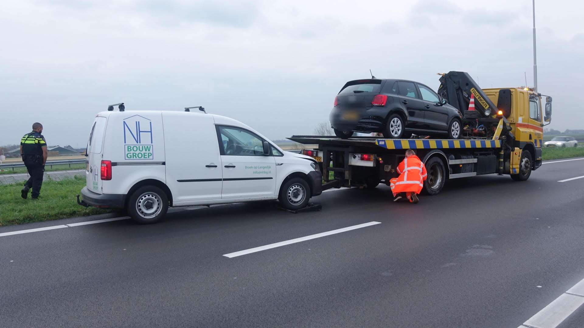 Kop-staartbotsing in spits zorgt voor vertraging op N242