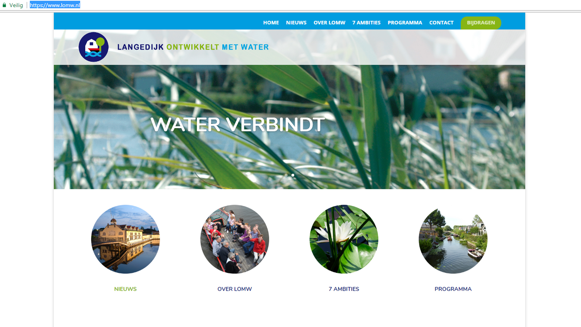 Nieuwe site Langedijkontwikkeltmetwater.nl volgt drie projecten