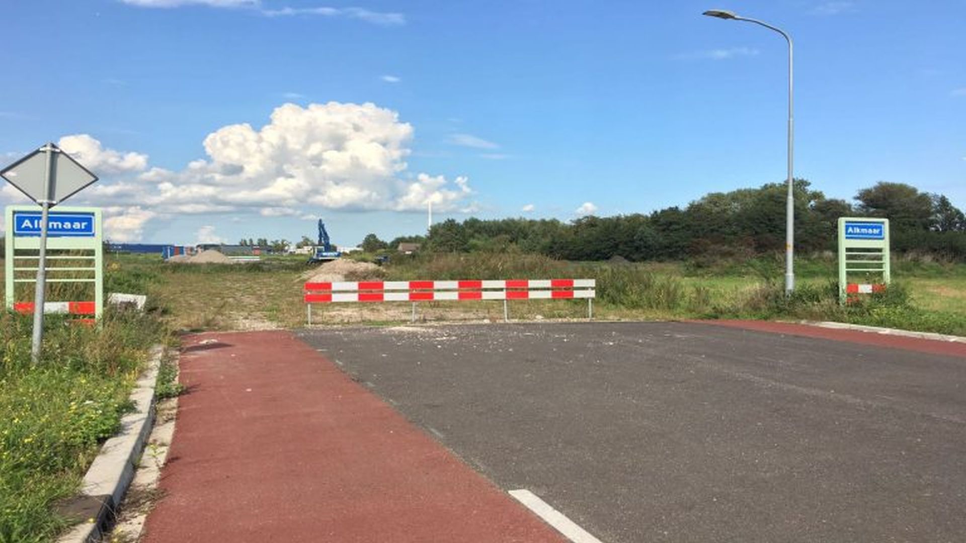 Verbindingsweg op Boekelermeer tussen Alkmaar en Heiloo blijft dicht