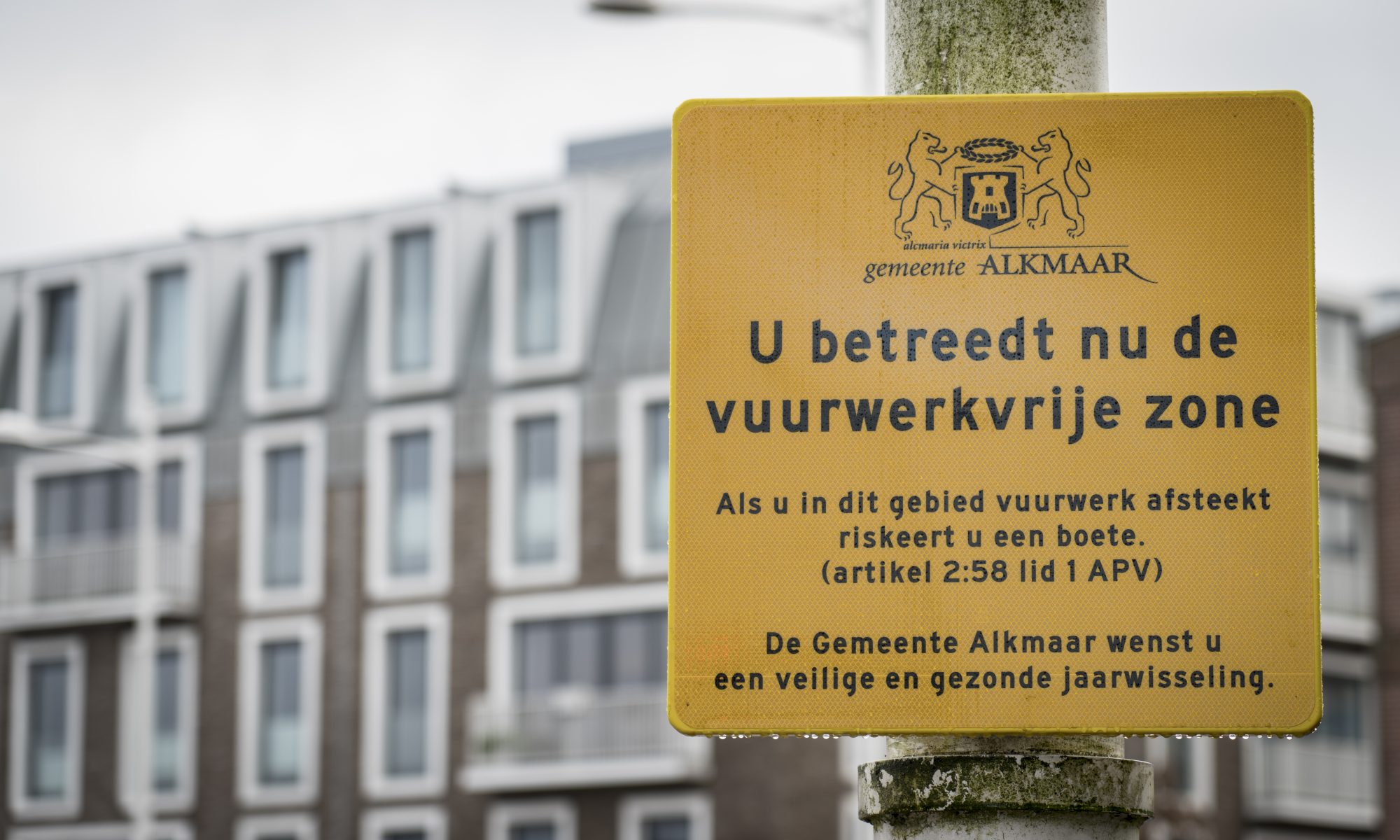 Weer totaal vuurwerkverbod in Alkmaarse binnenstad