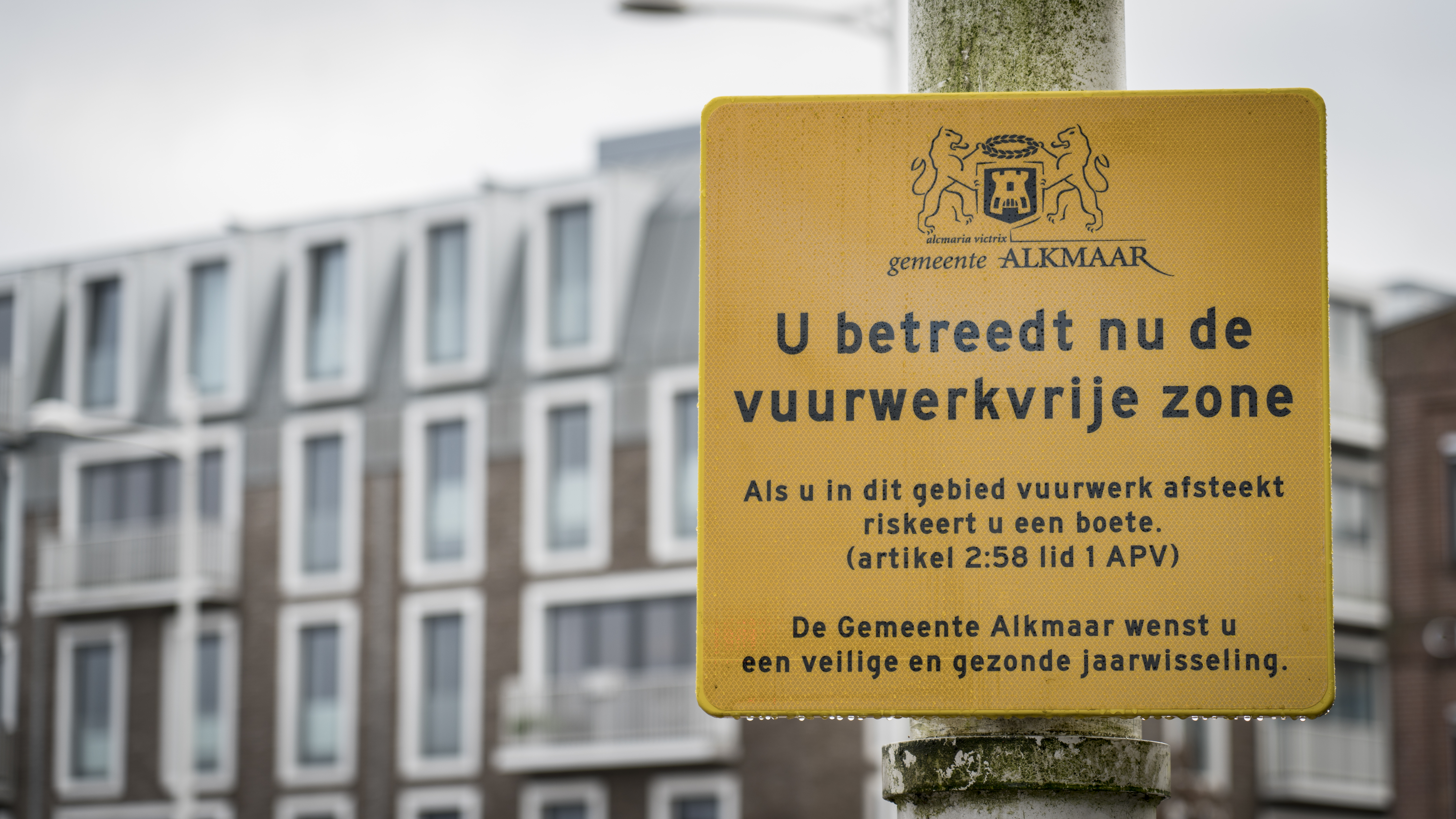 Weer totaal vuurwerkverbod in Alkmaarse binnenstad