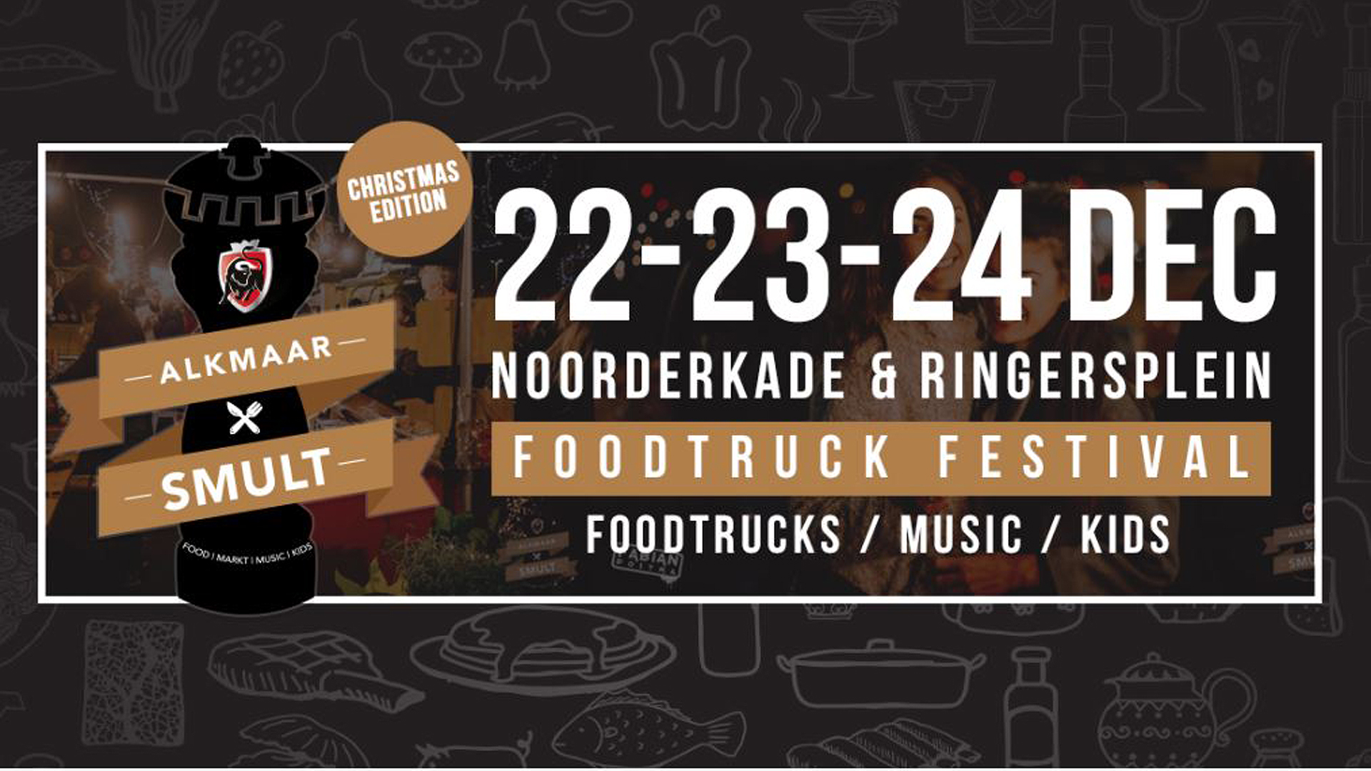 Foodtruckfestival 'Alkmaar SMULT' met gigabarbecue