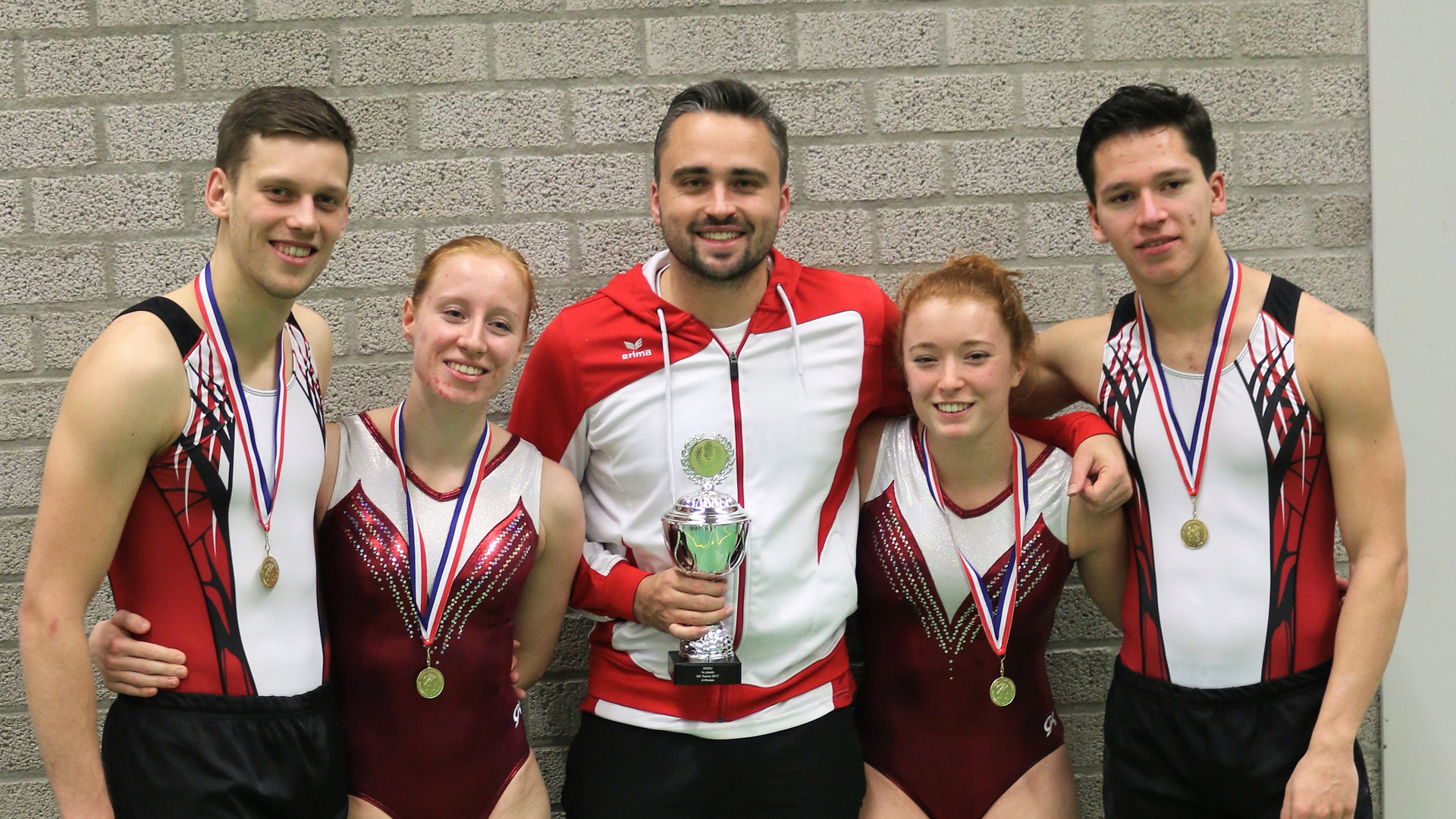 Vijfde titel op rij voor Triffis A1 bij NK teams trampoline