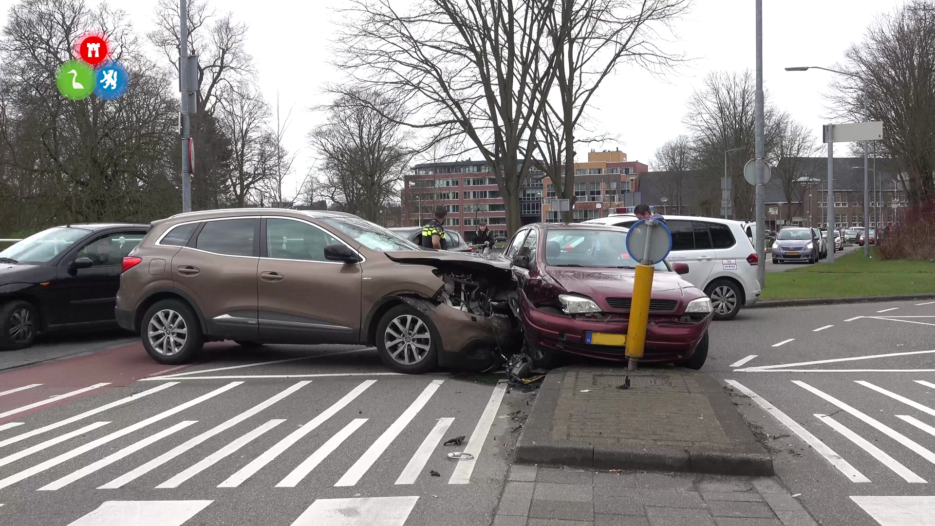 Gewonde bij aanrijding op kruising Geestersingel/Zevenhuizen