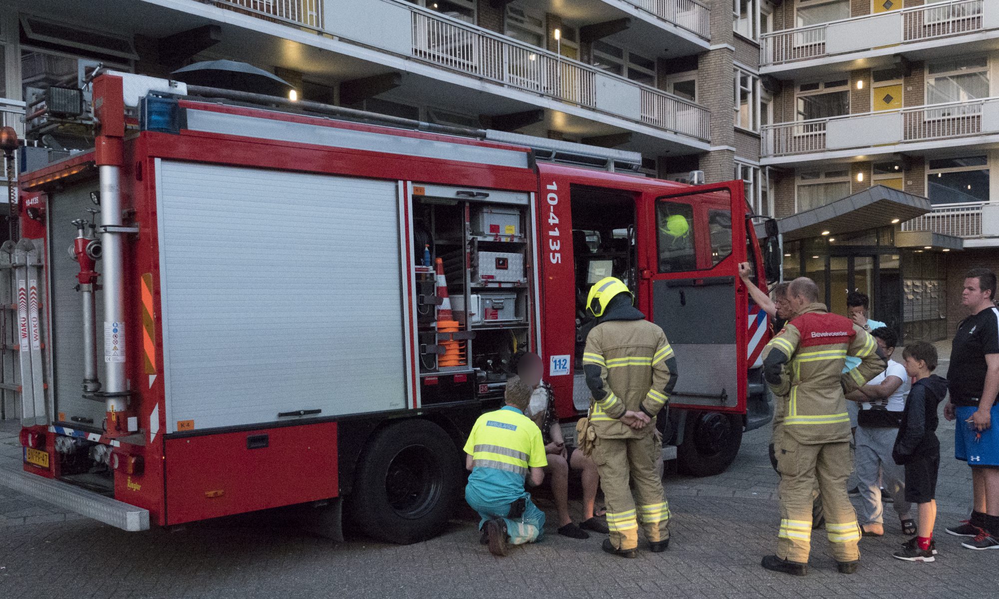 Keukenbrandje op zevende verdieping van flat in Geulstraat Alkmaar