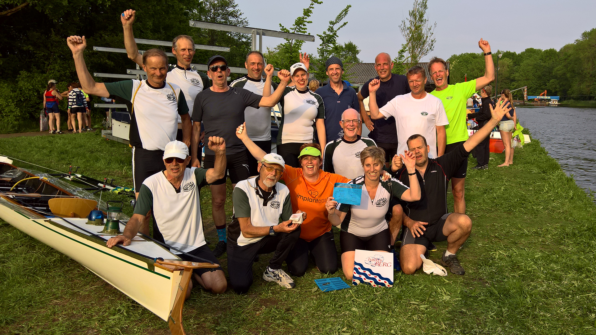 Roeivereniging Ossa levert knappe prestatie tijdens Elfstedenroeimarathon