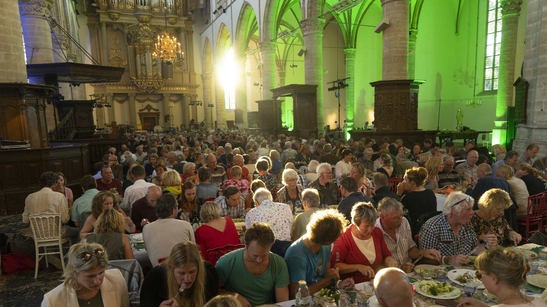 Theatraal Laatste Avondmaal in de Grote Kerk in Alkmaar