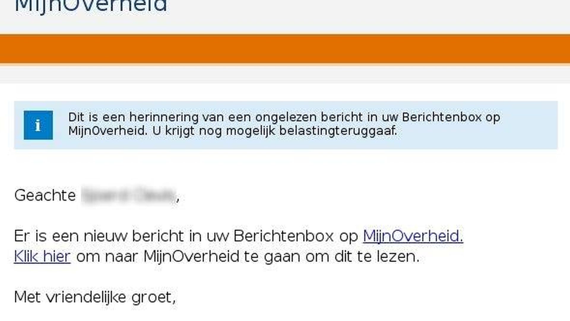 Gemeente Langedijk waarschuwt voor valse e-mails van MijnOverheid