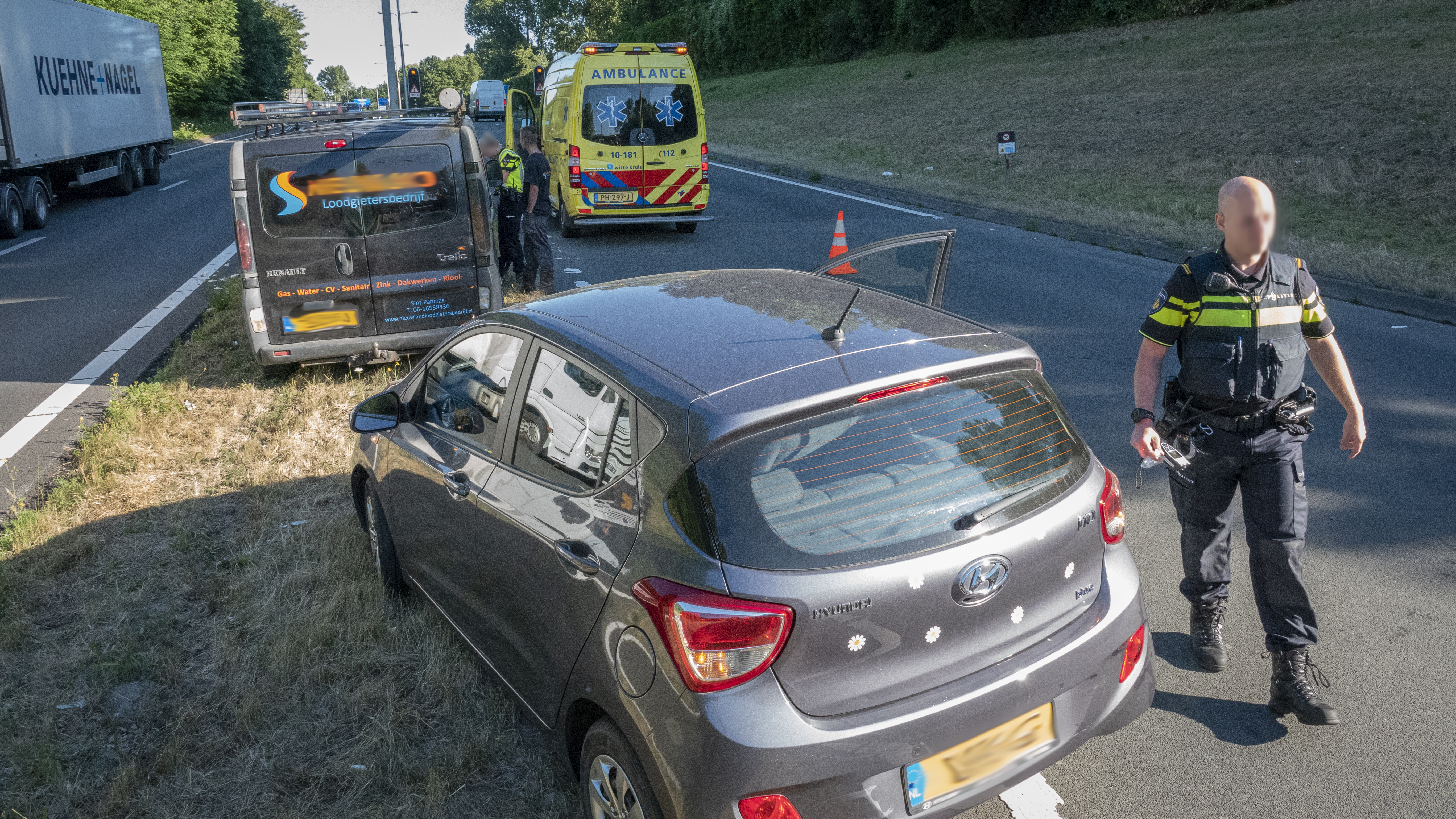 Kop-staartbotsing op Akmaarse Nollenweg