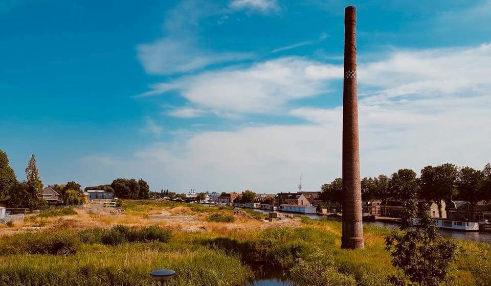 Schoorsteen Jaagpad industrieel erfgoed: bouw er maar omheen