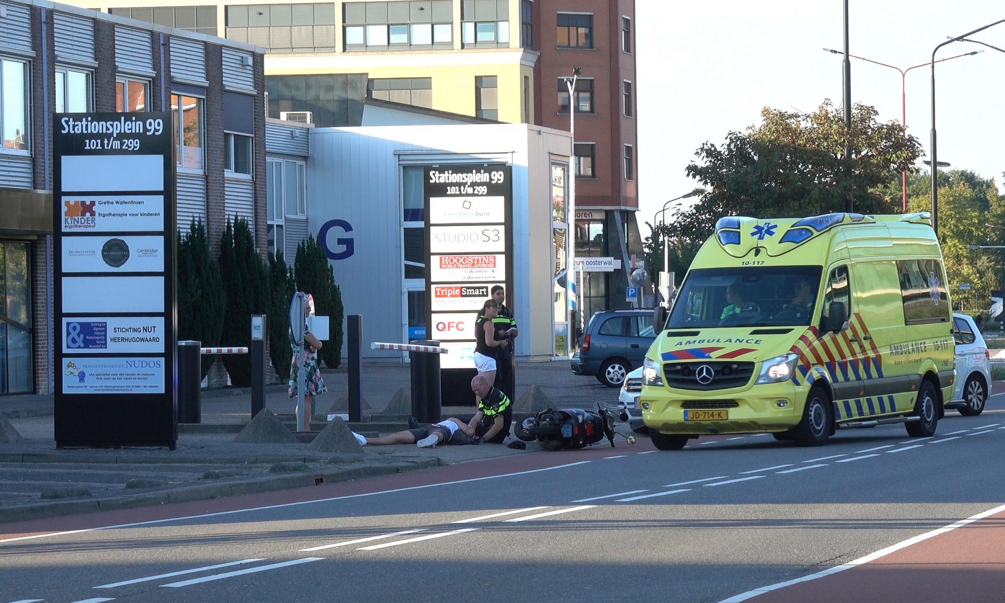 Scooterrijder gewond na ongeval Bevelandseweg