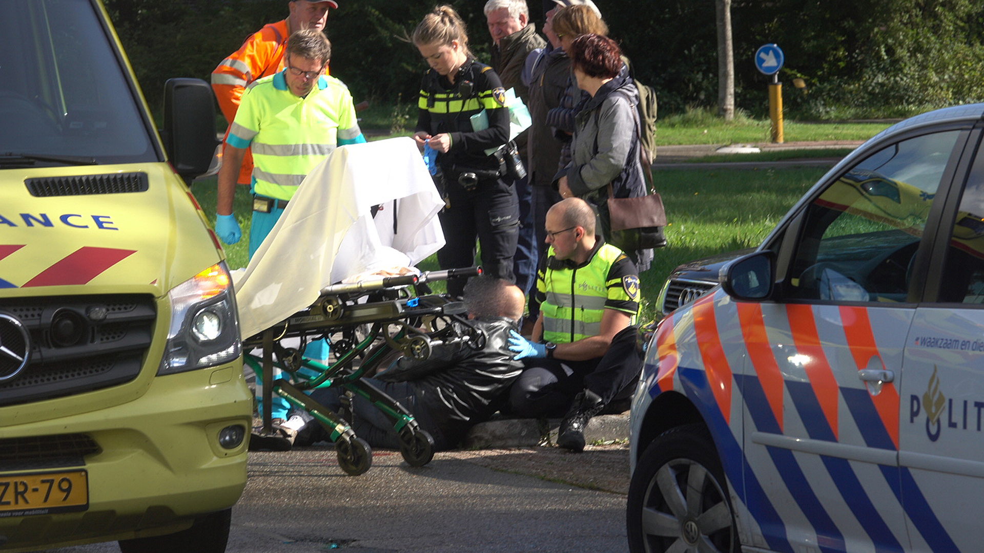 Oudere fietser uit Heerhugowaard over de kop door schrikreactie