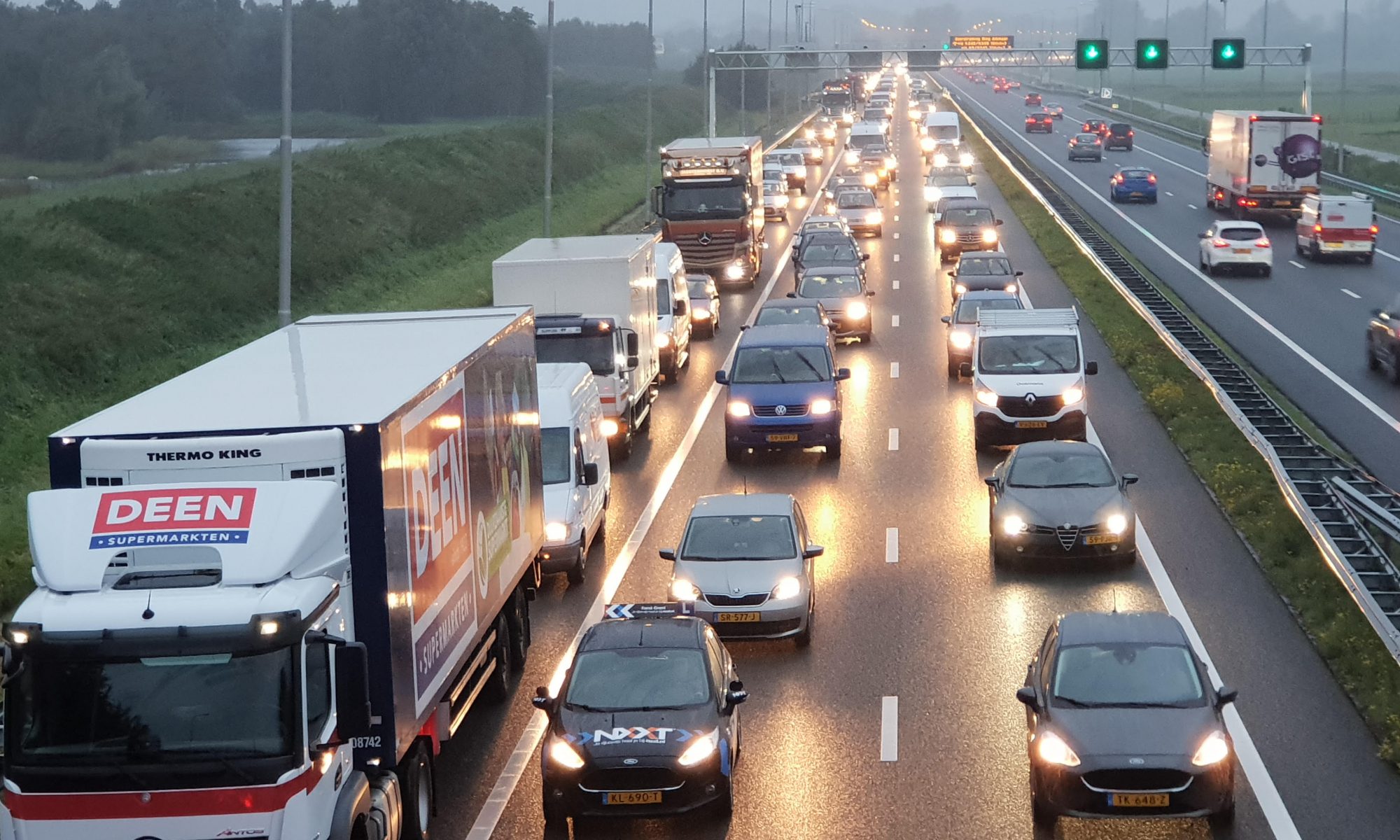 Ongeval op A9 zorgt voor flinke file richting Amsterdam