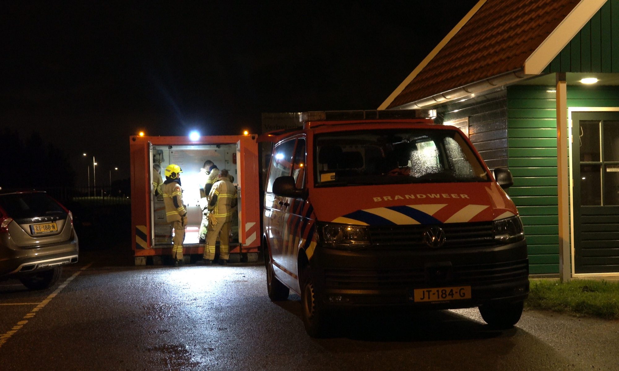 Grote brand woningboerderij De Woude