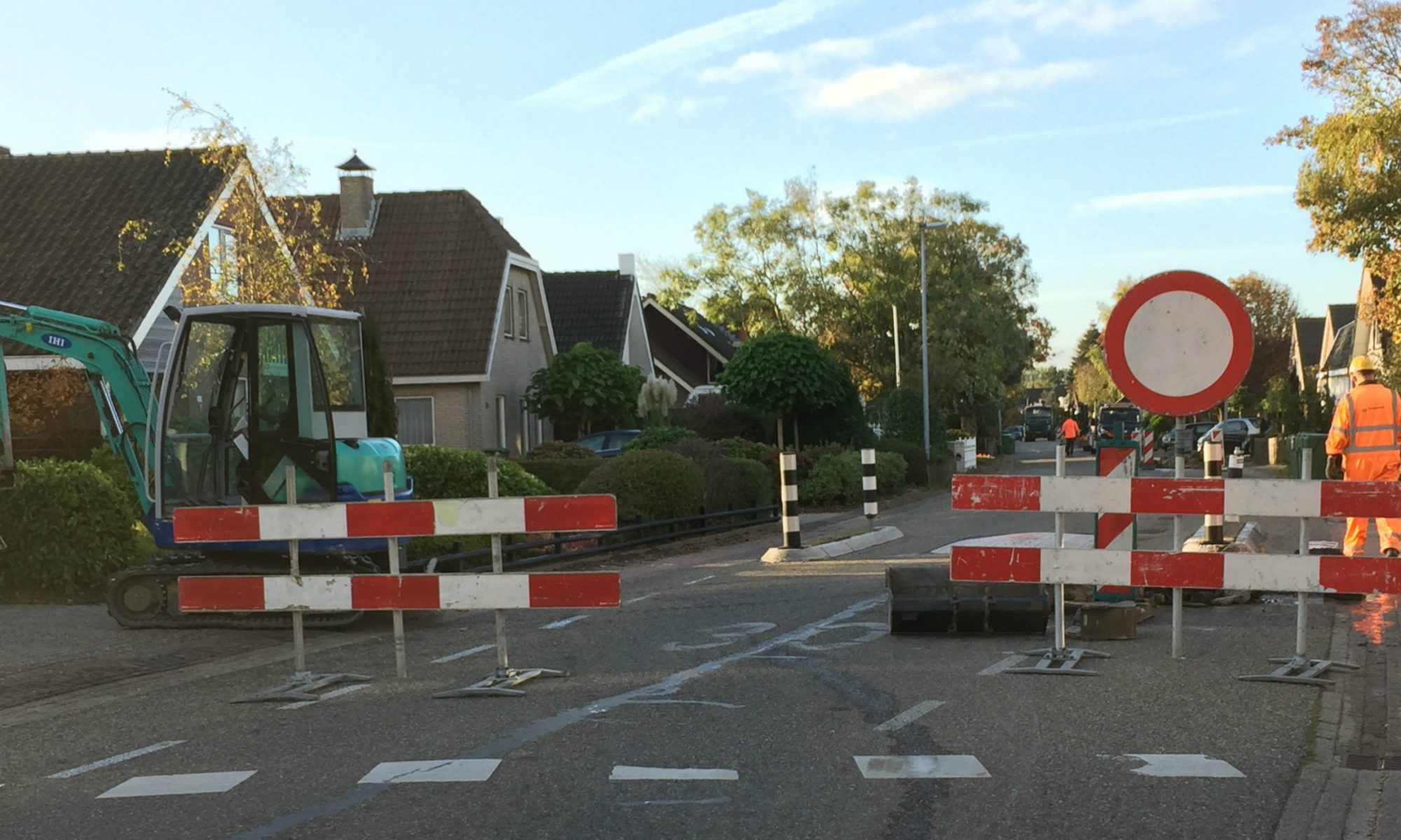 Herenweg Sint Pancras deels afgesloten vanwege werkzaamheden