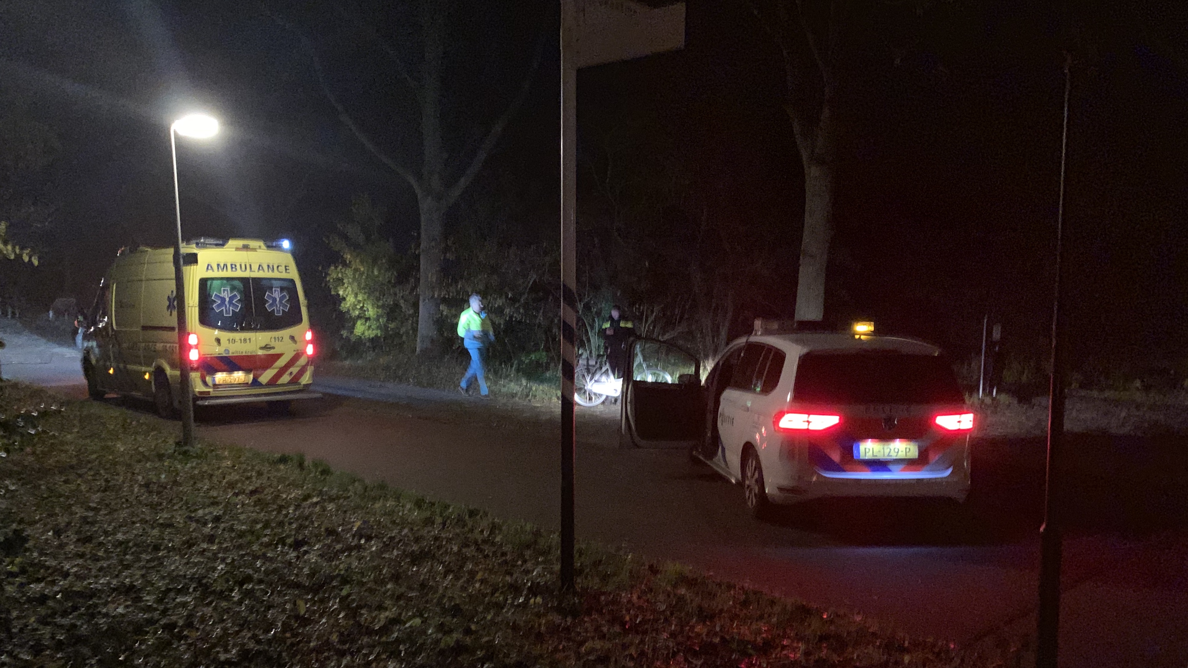 Fietser naar ziekenhuis na éénzijdig ongeval