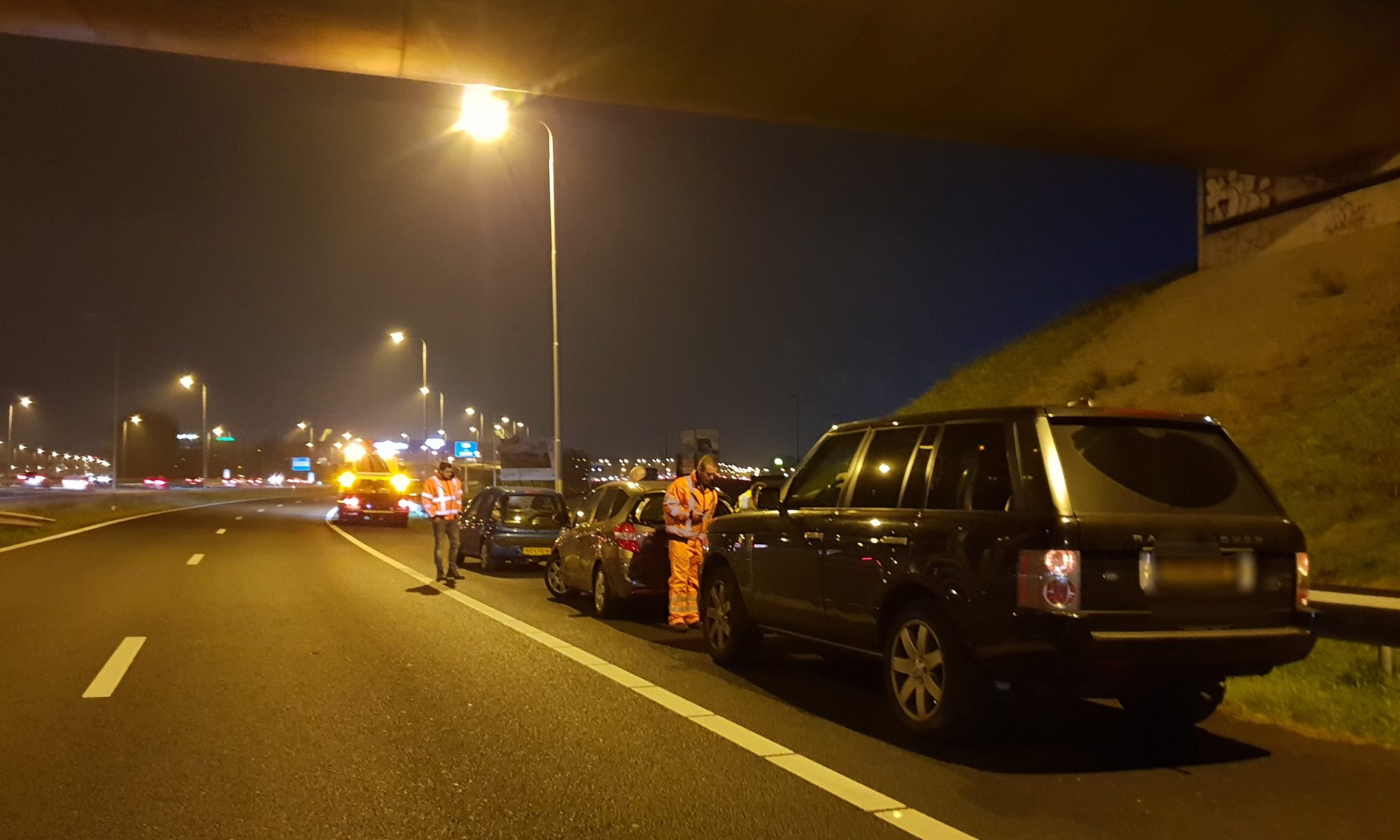 Kop-staartbotsing veroorzaakt file op A9 tijdens avondspits