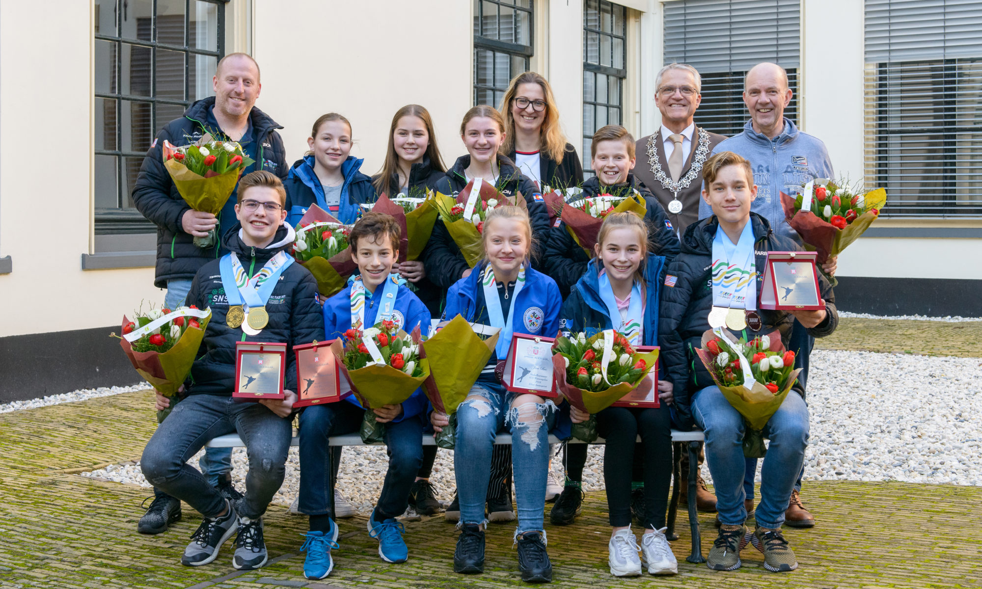 ICG-deelnemers gehuldigd door trotse wethouder sport