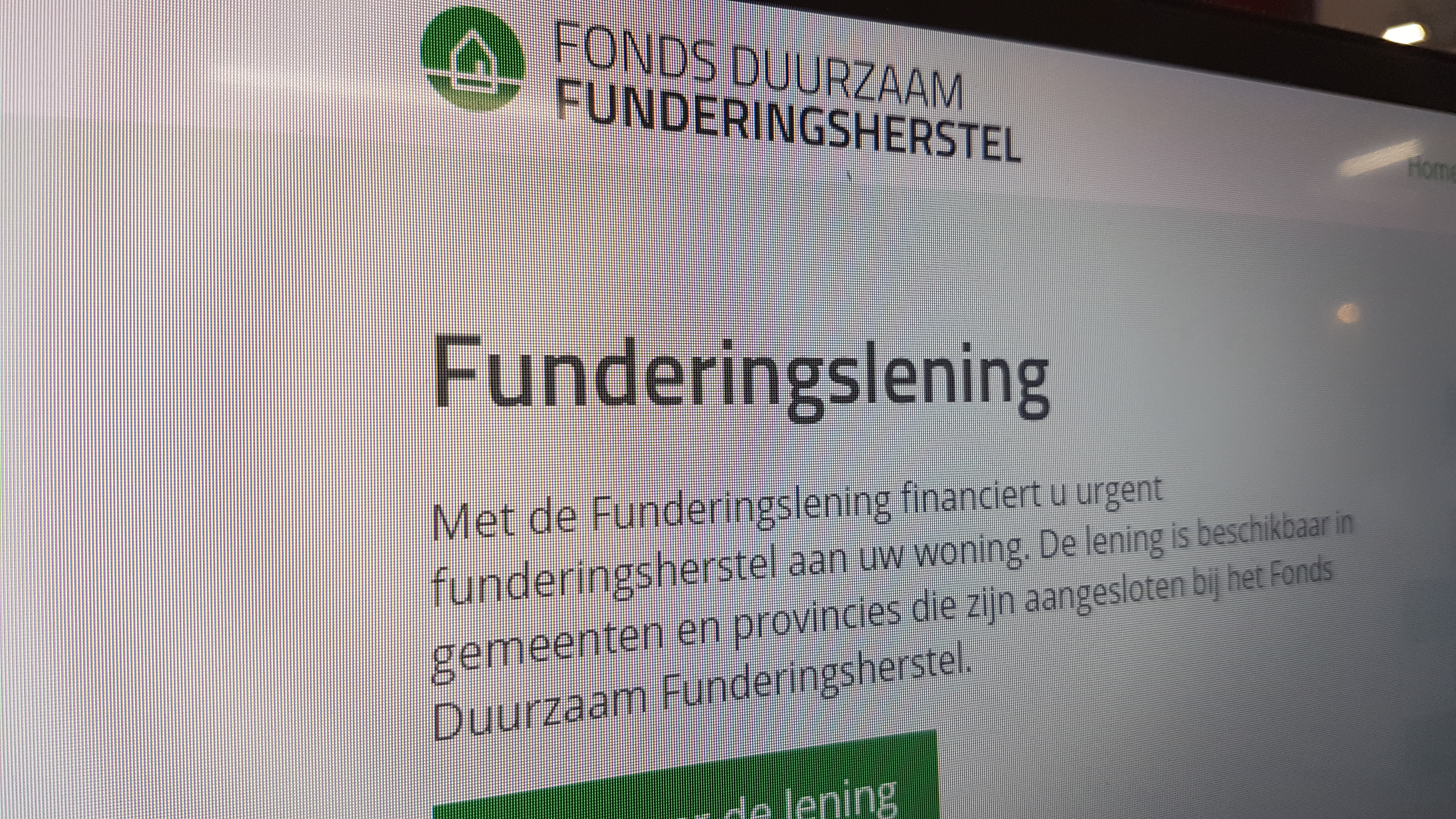 Grondwaterdaling veroorzaakt verzakken van fundering