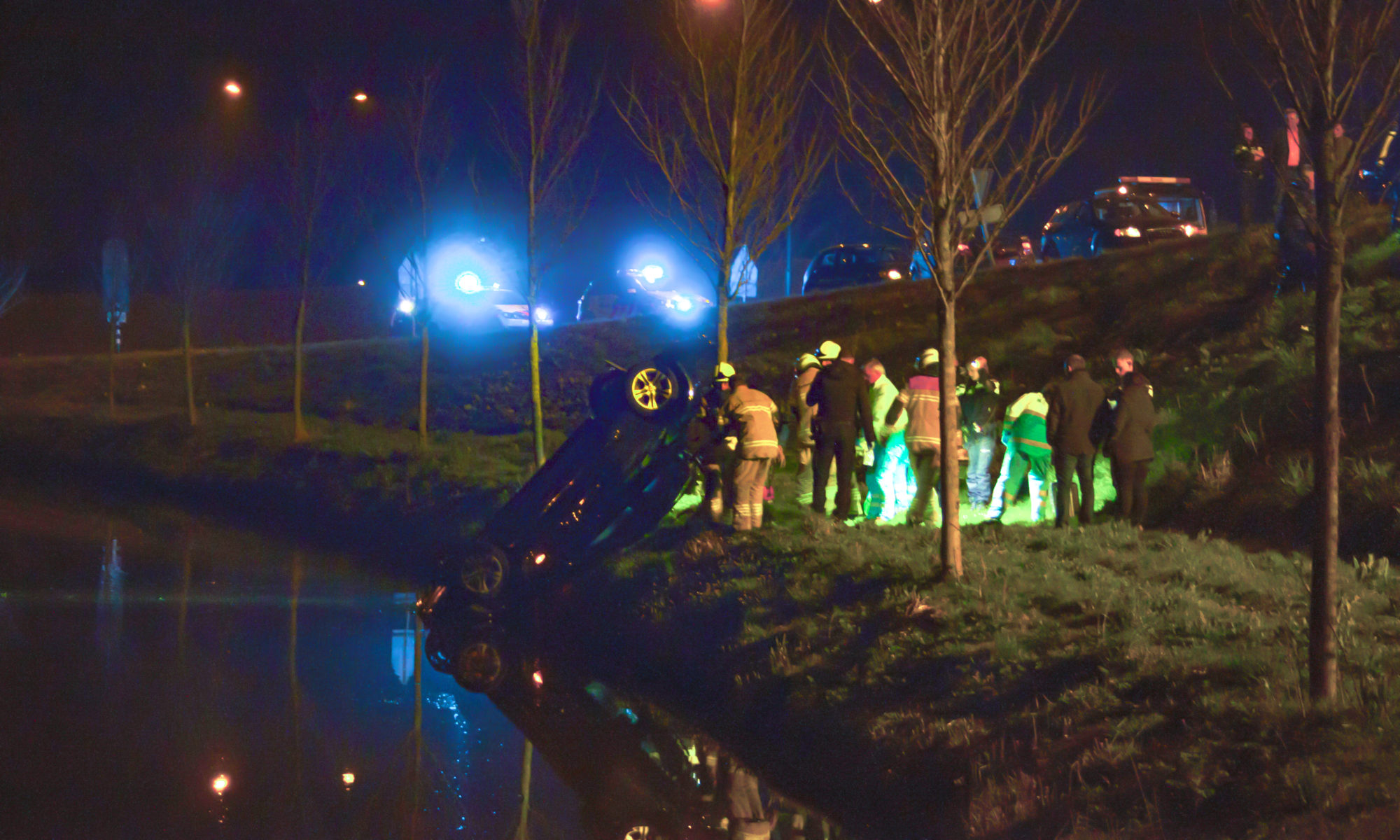 Jonge snelheidsduivel belandt in sloot bij Westtangent 1