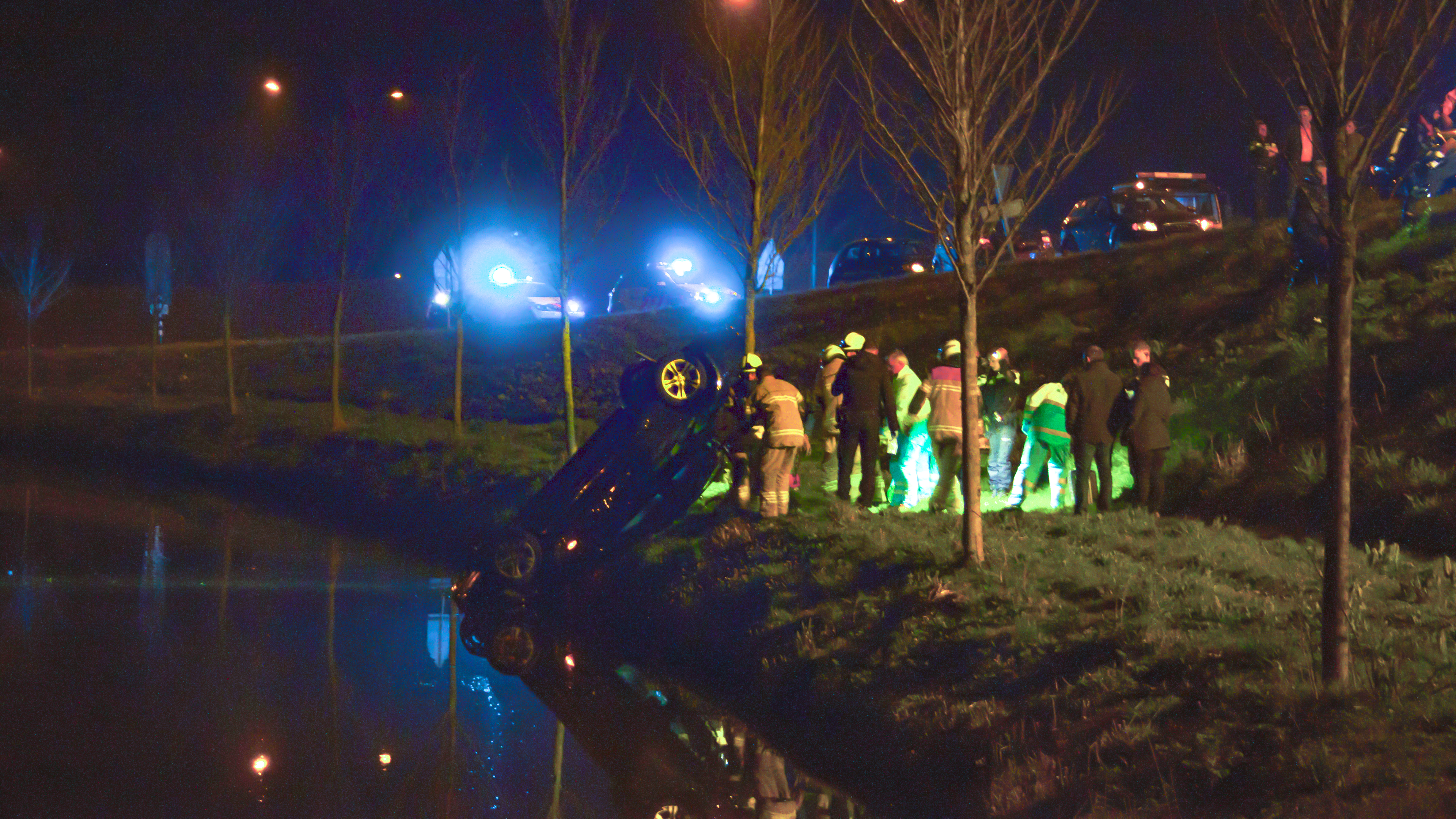 Jonge snelheidsduivel belandt in sloot bij Westtangent 1