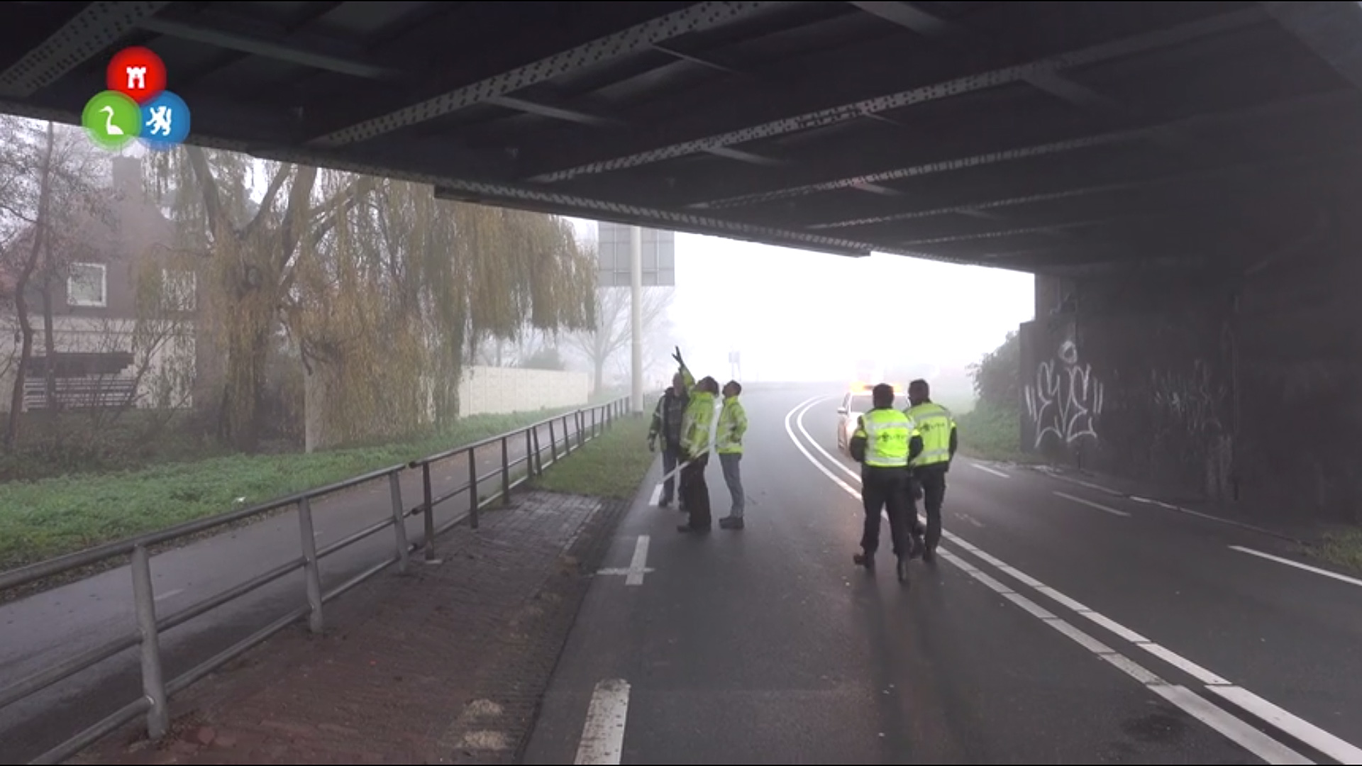 N242 bij spoorviaducten Heerhugowaard en Waarland avond en nacht dicht