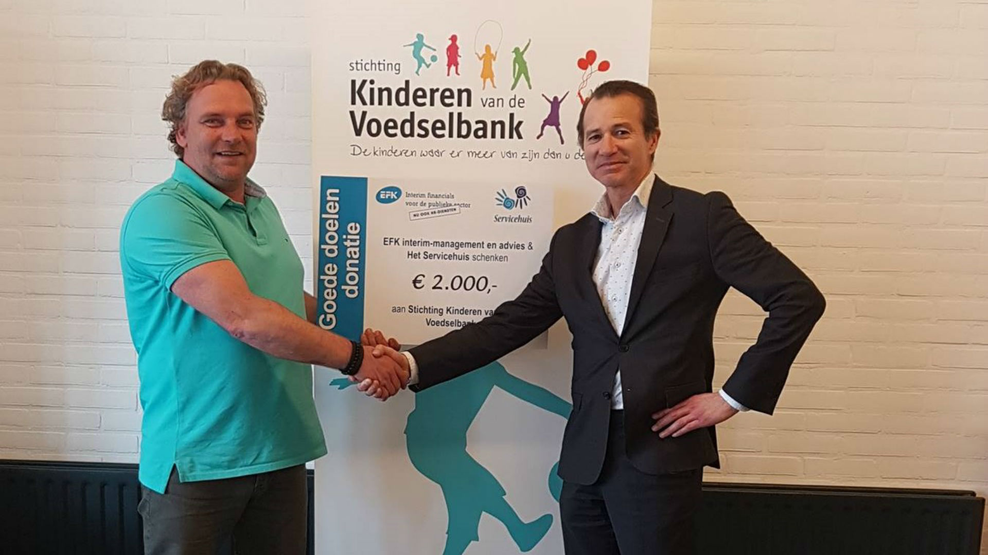 Alkmaarse donatie voor Stichting Kinderen van de Voedselbank