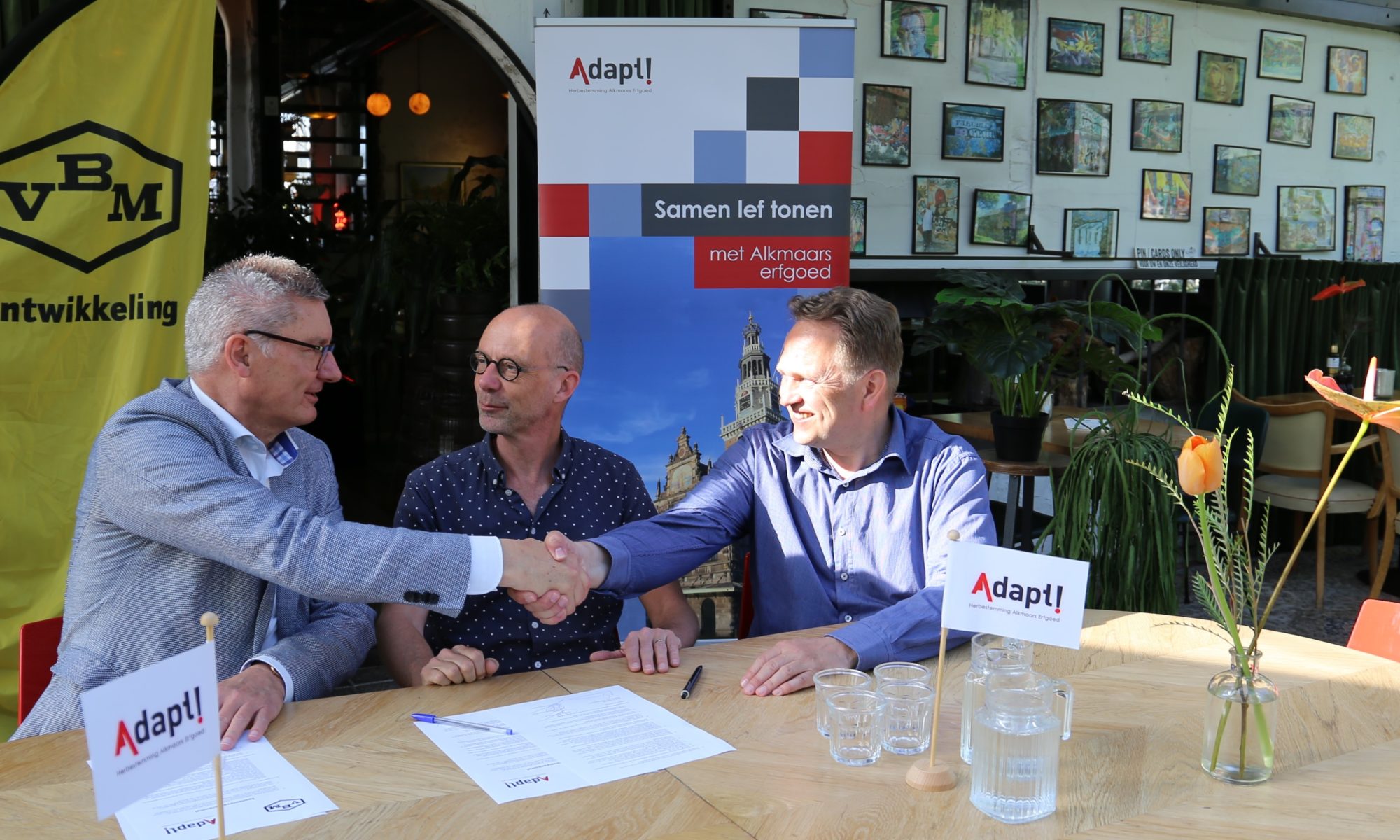 VBM Ontwikkeling nieuwe hoofdsponsor erfgoedstichting Adapt