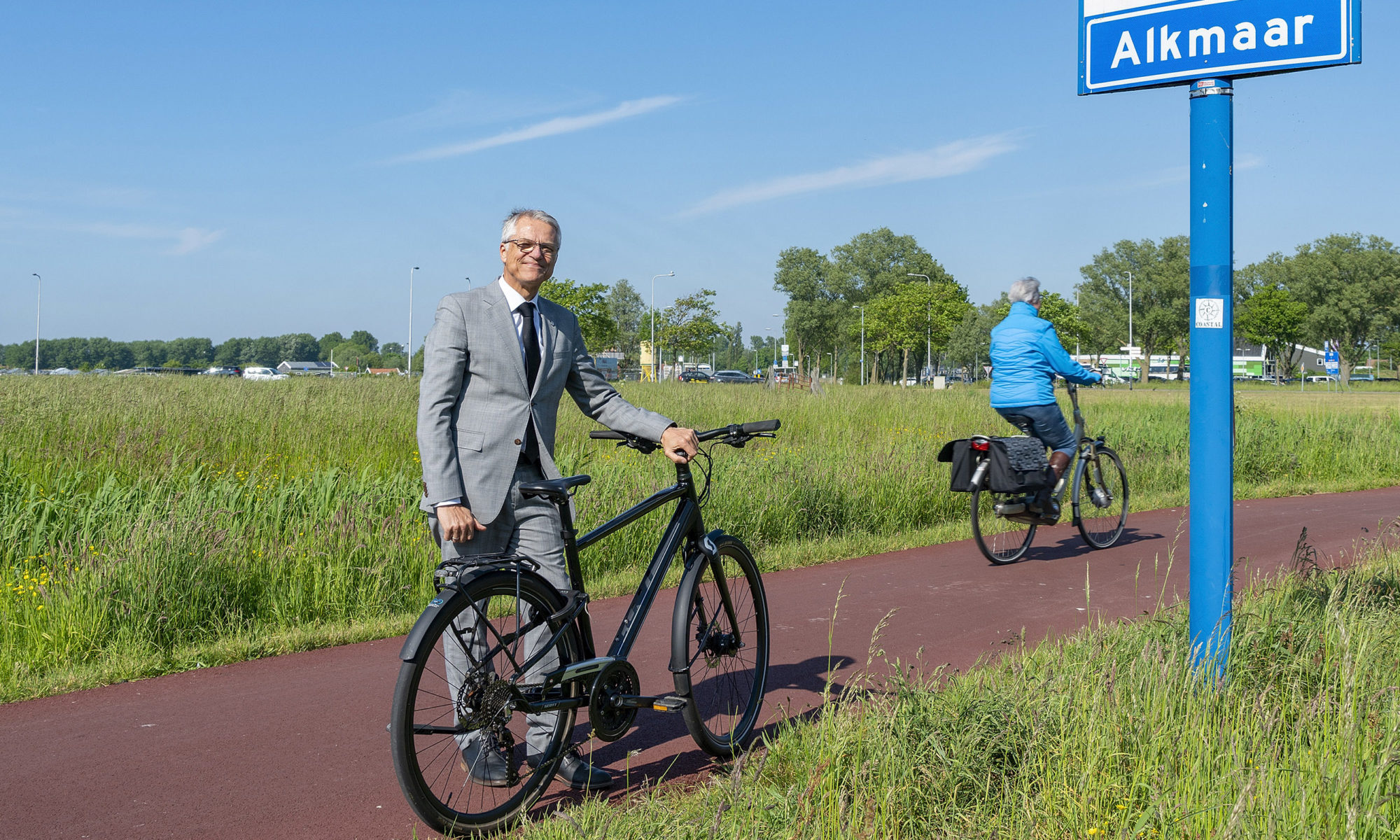 Nieuw fietspad langs Olympiapark in Alkmaar