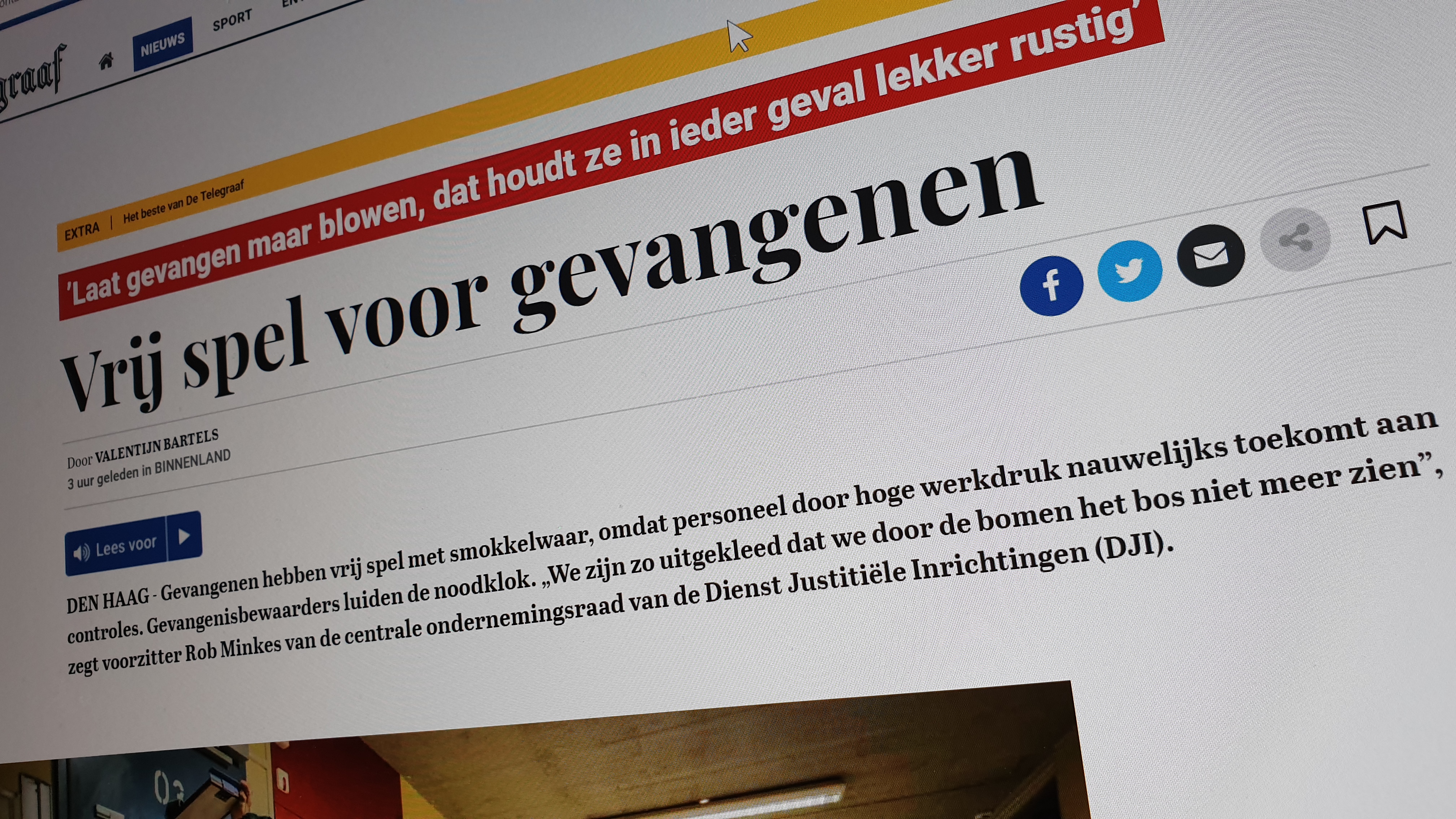 Cipiers trekken aan de bel: te veel taken en te weinig collega's dus nauwelijks controles