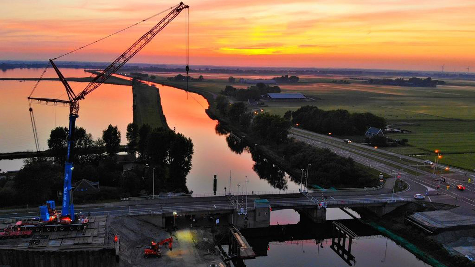 Nachtelijke werkzaamheden op N246 en N244 in West-Graftdijk