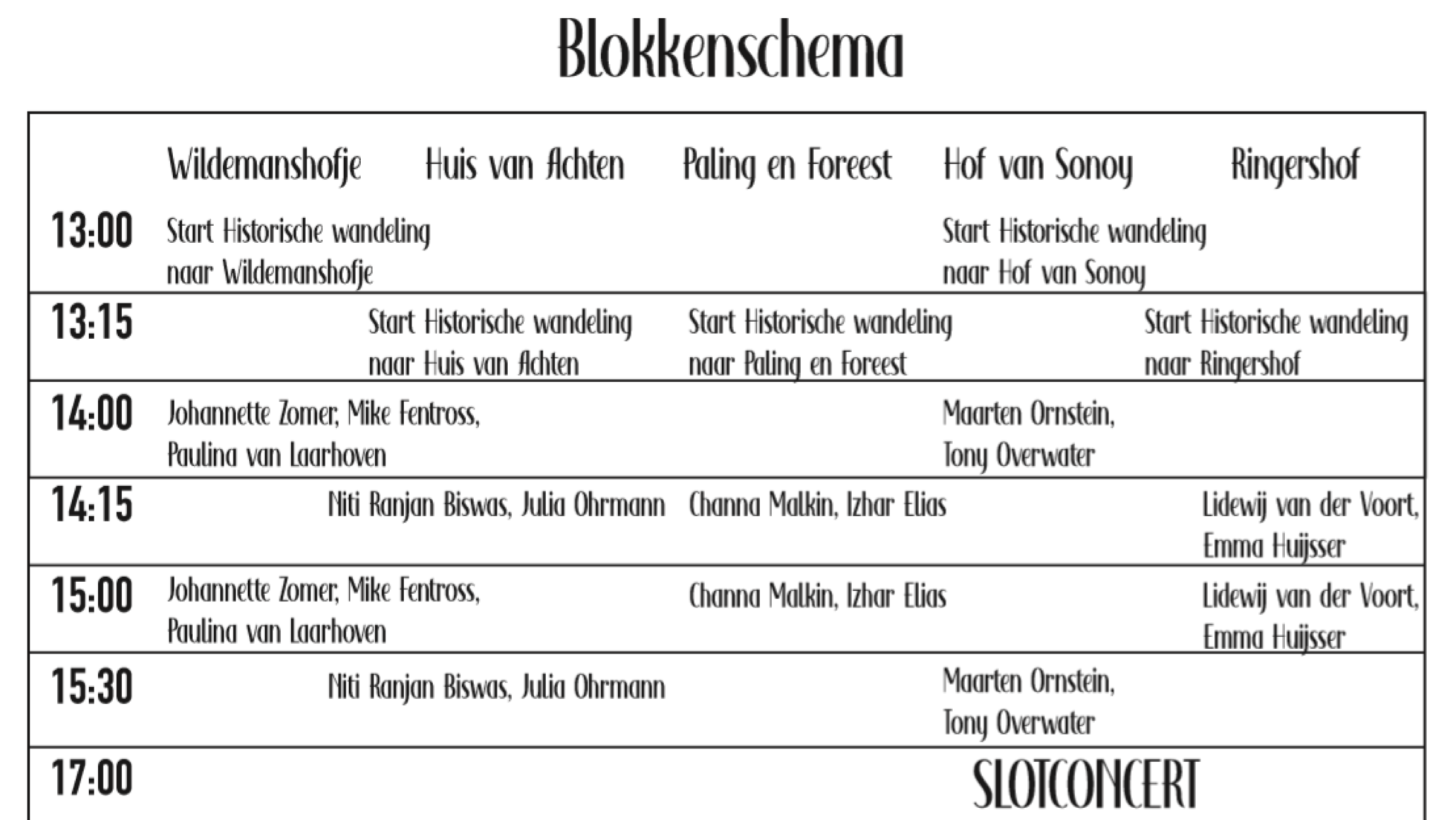 Korte concerten in vijf Alkmaarse hofjes