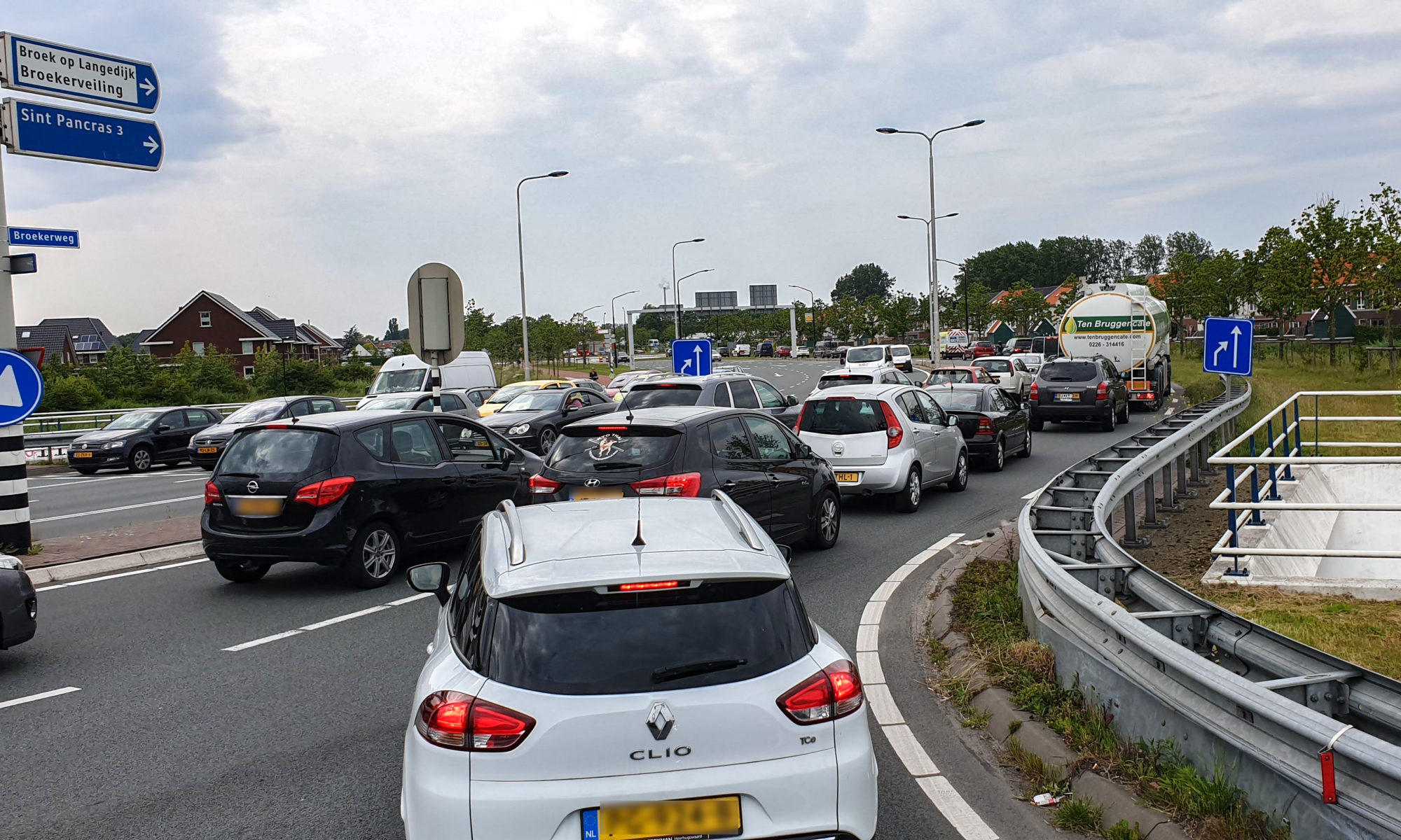 Dagelijkse frustratie en verkeerschaos bij Broek op Langedijk