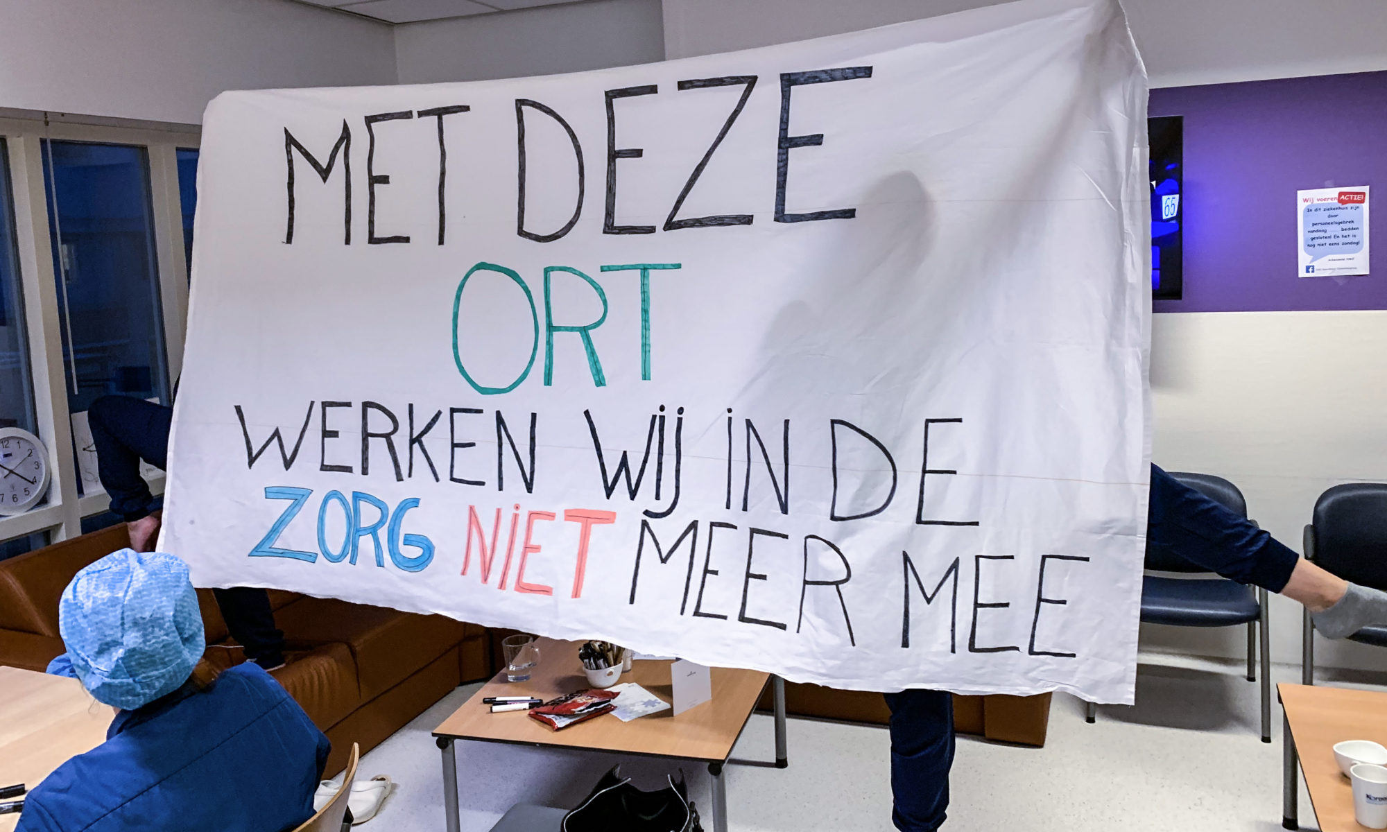 Kick-off van acties ziekenhuispersoneel bij Alkmaarse ziekenhuis