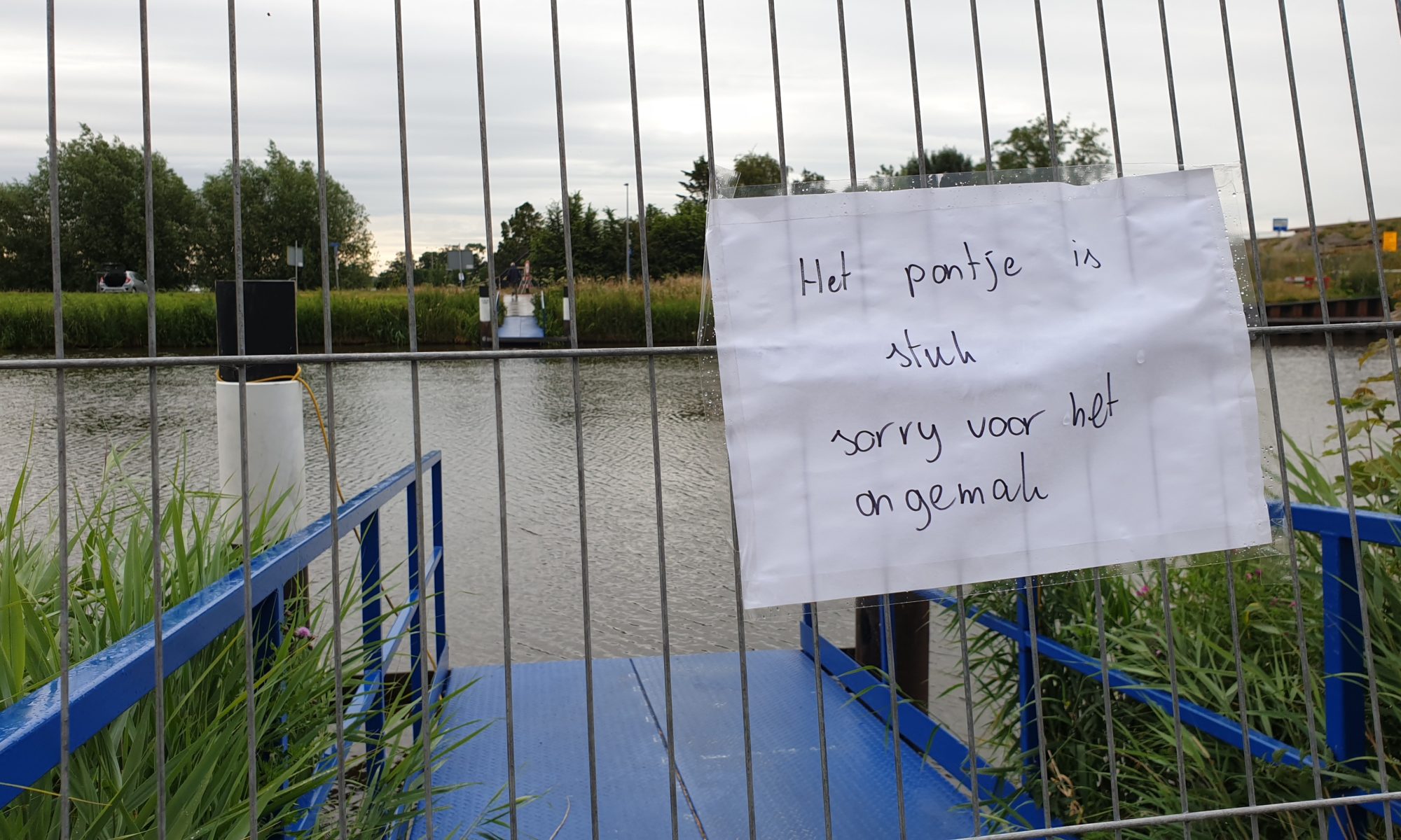 Pont Leeghwaterbrug uit de vaart: "We proberen een vervangend pontje te vinden"