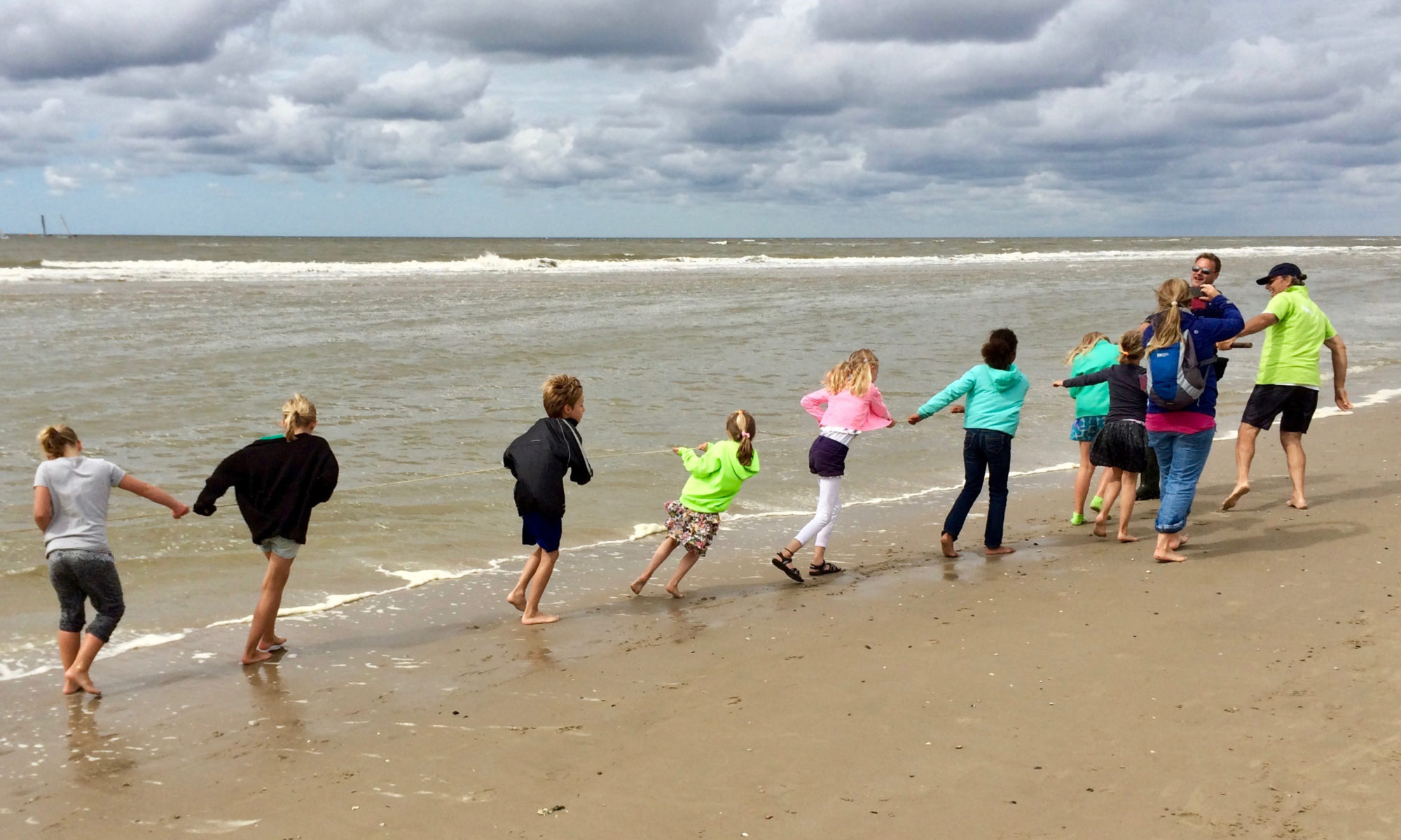 Korren met een IVN-gids op het Bergense strand